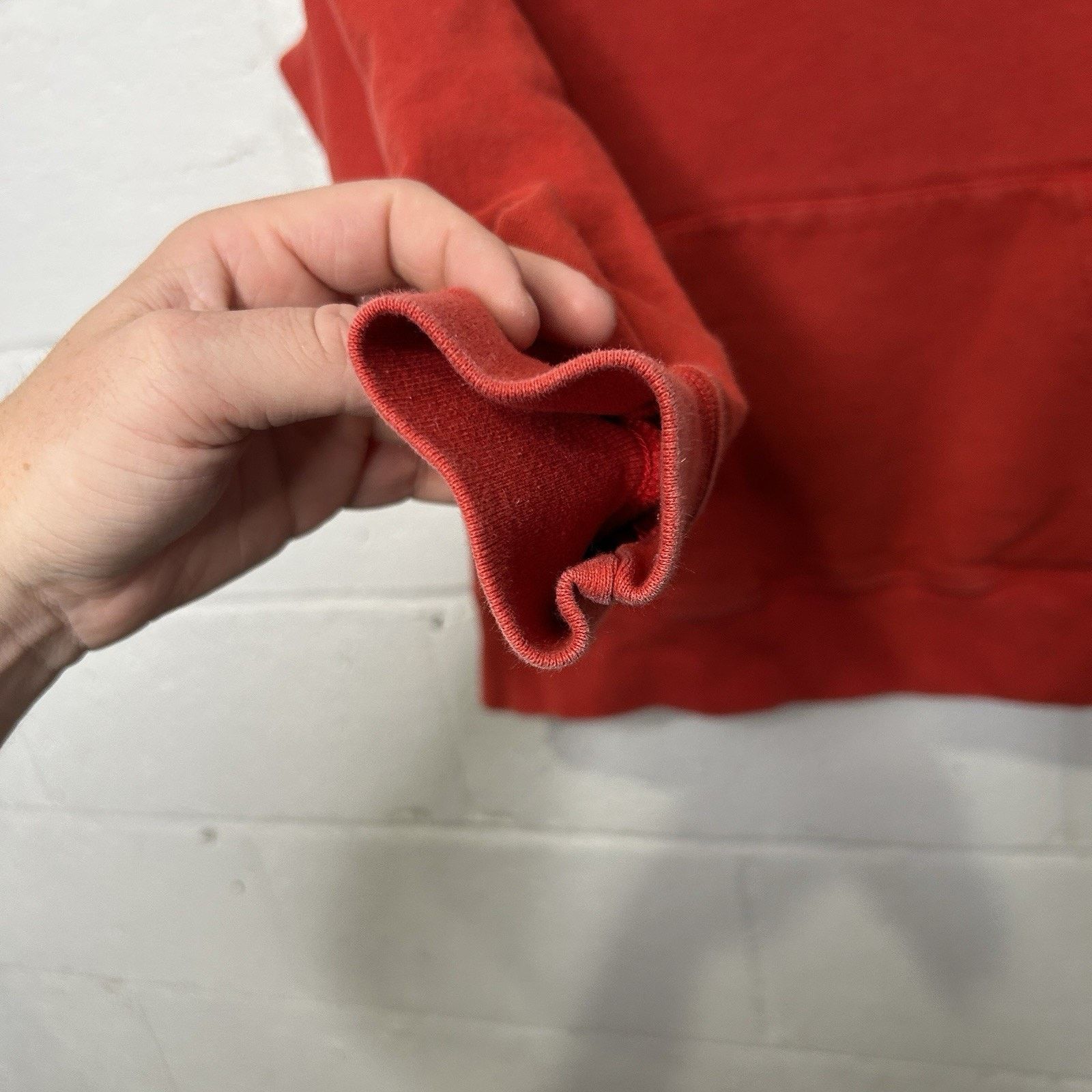 Supreme Supreme Don't Care Sweatshirt Hoodie “Burnt Red” FW21 Size US S / EU 44-46 / 1 - 5 Thumbnail