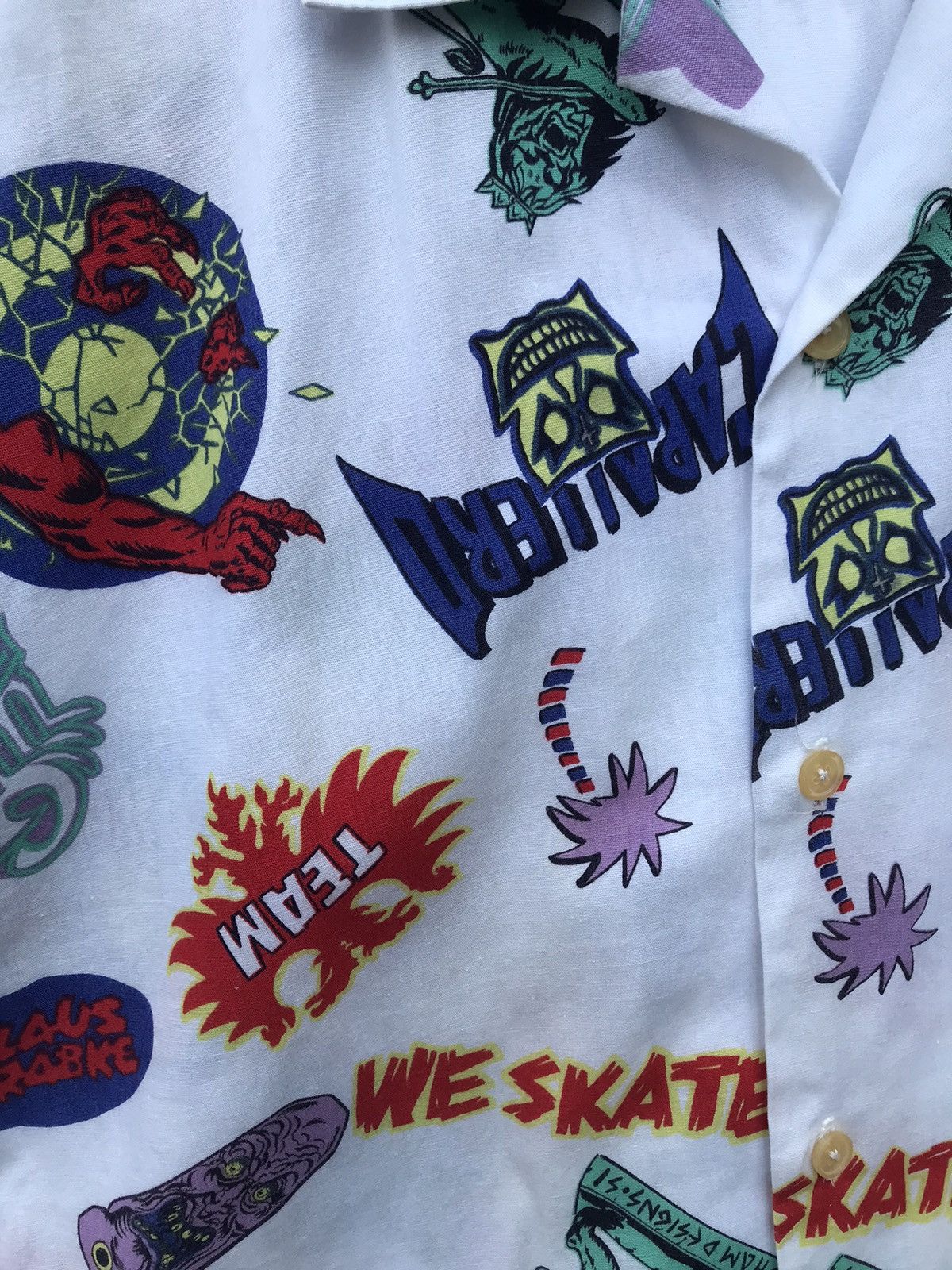 Vintage Vintage Steve Caballero Skate Overprinted Altered Shirt Size US S / EU 44-46 / 1 - 14 Thumbnail
