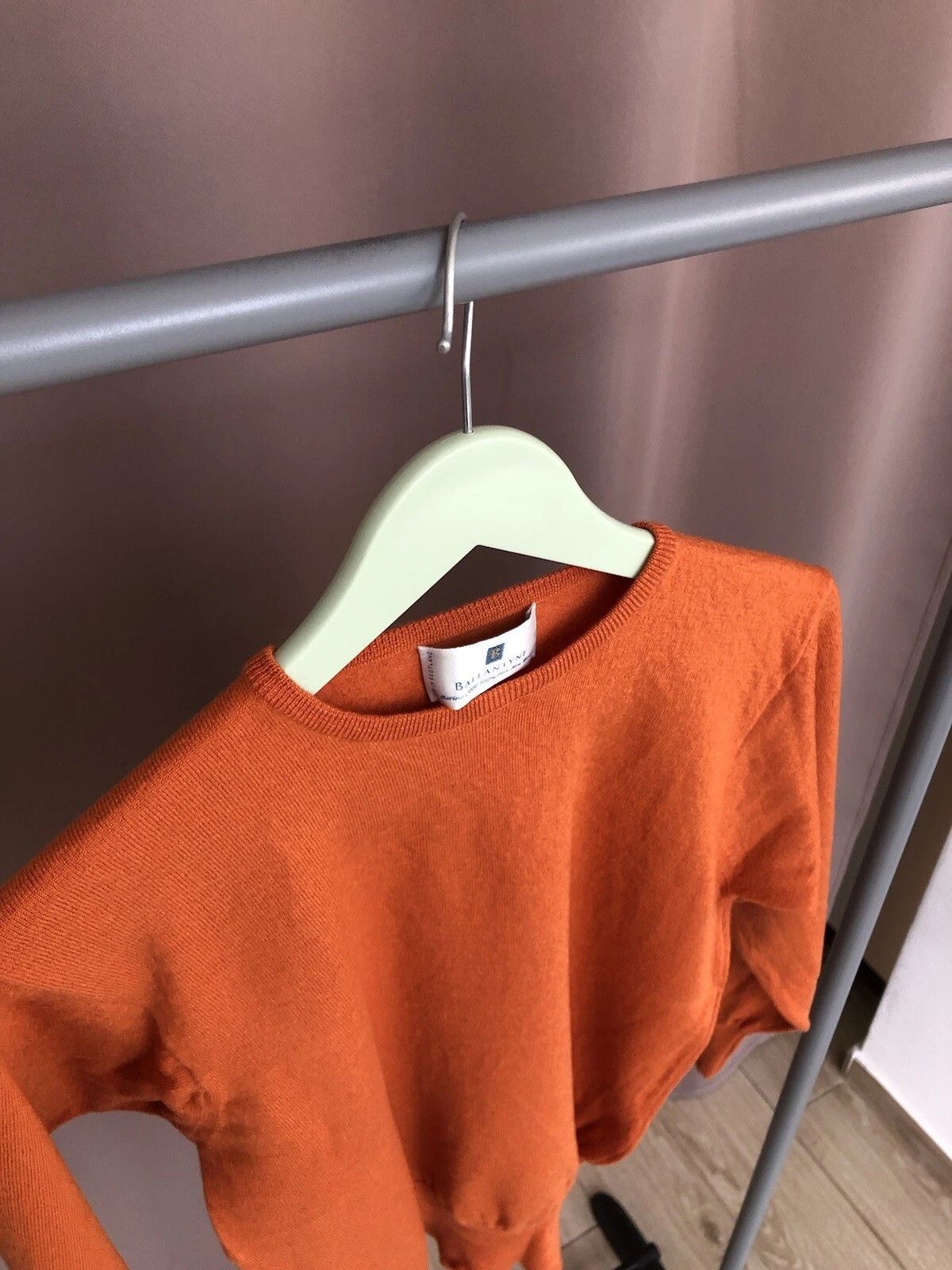 Ballantyne Ballantyne Wool Sweater Womens Size 36 or S Orange Crew Neck Size S / US 4 / IT 40 - 5 Thumbnail