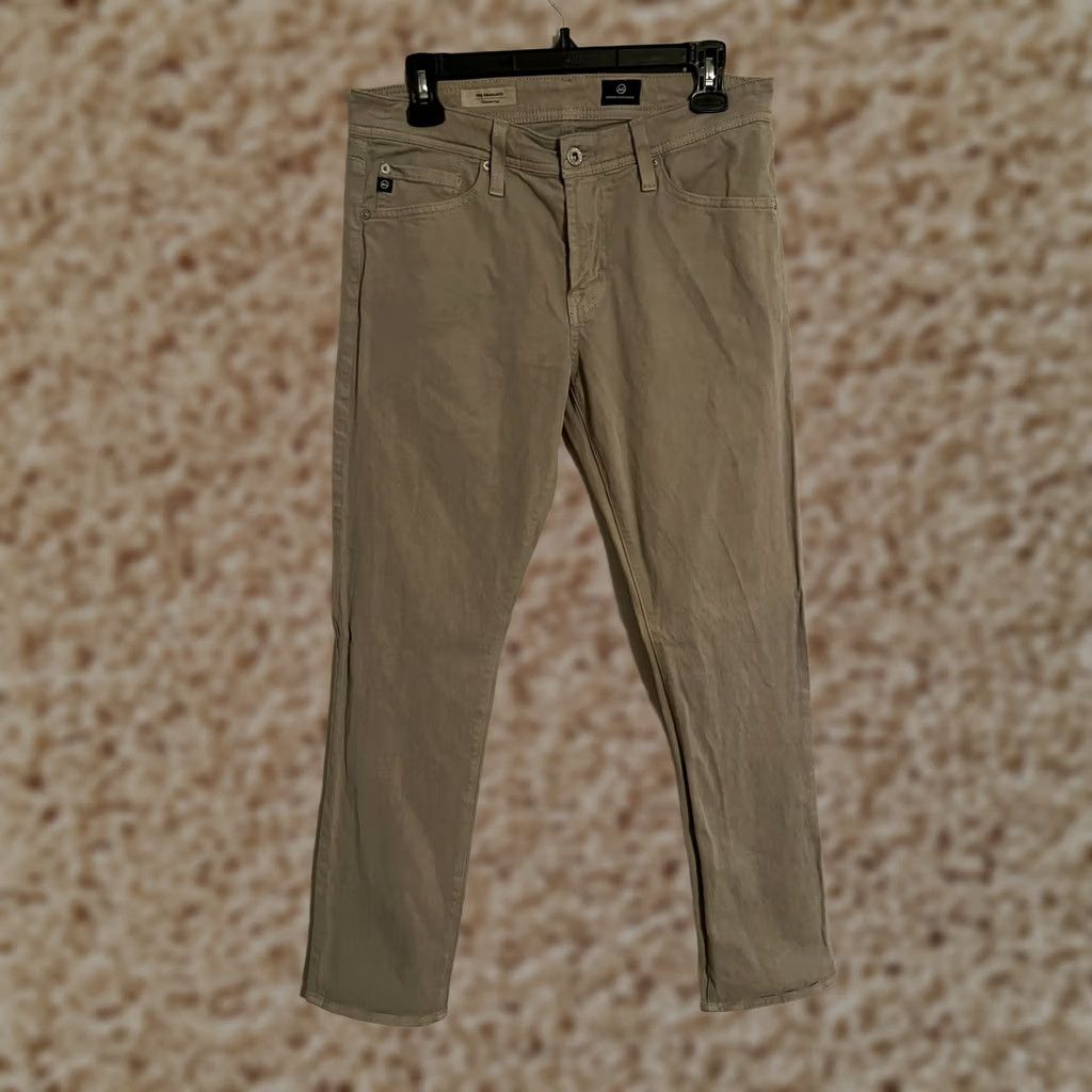 Vintage AG Adriano Goldschmied Pants Chino Khaki Men's 30x32 Tailored Leg Size US 31 - 1 Thumbnail