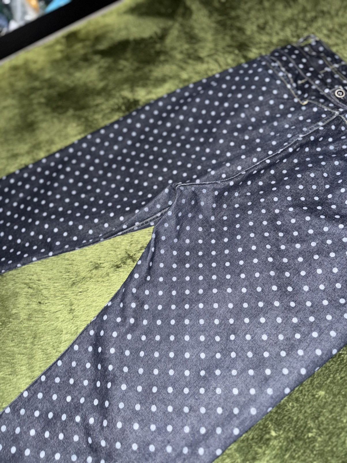 Kapital [2] KAPITAL Dot Pattern Button-Fly Denim Pants Size US 30 / EU 46 - 12 Thumbnail