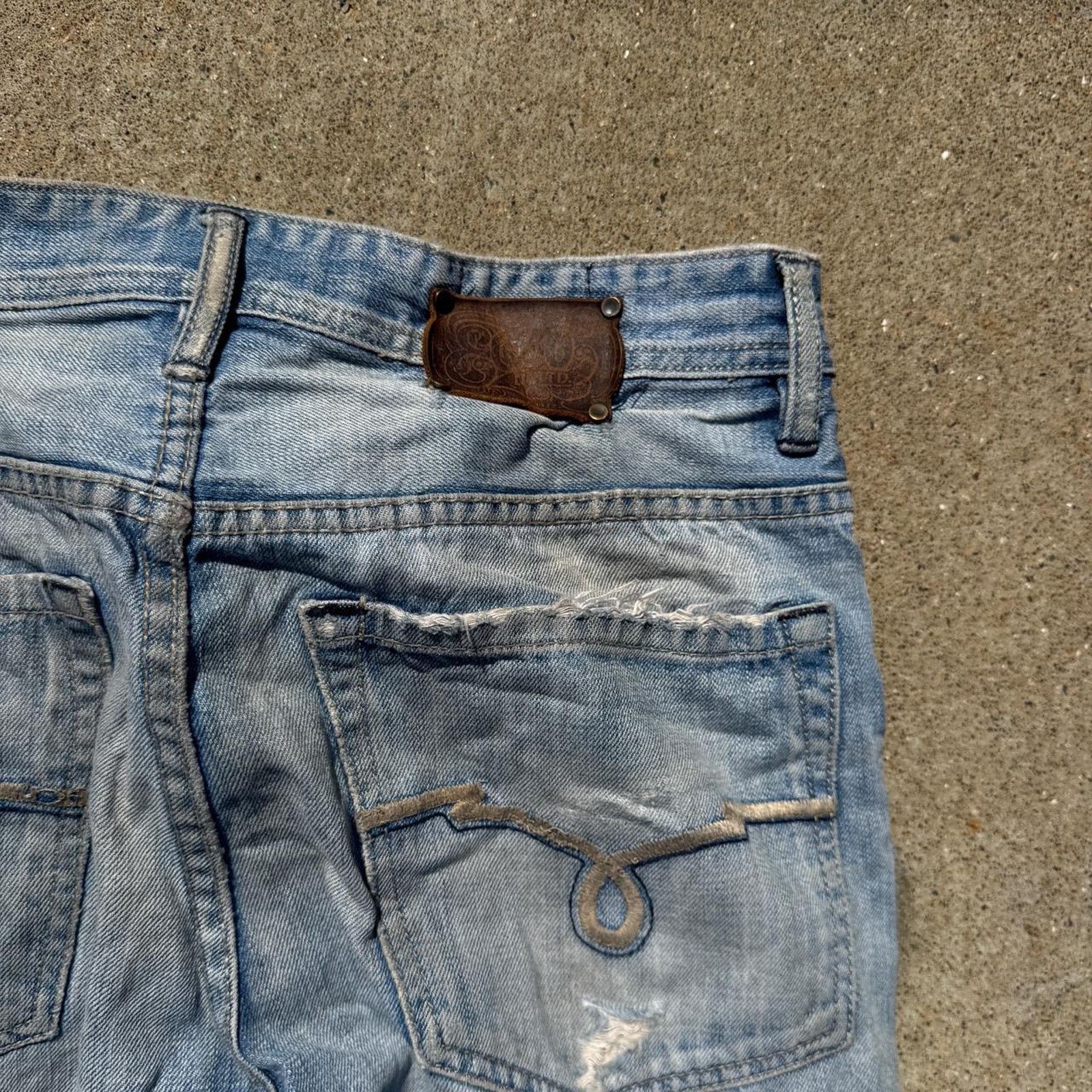 Ecko Unltd. Y2K Embroidered Ecko Distressed Jeans 32x32 Size US 32 / EU 48 - 4 Thumbnail