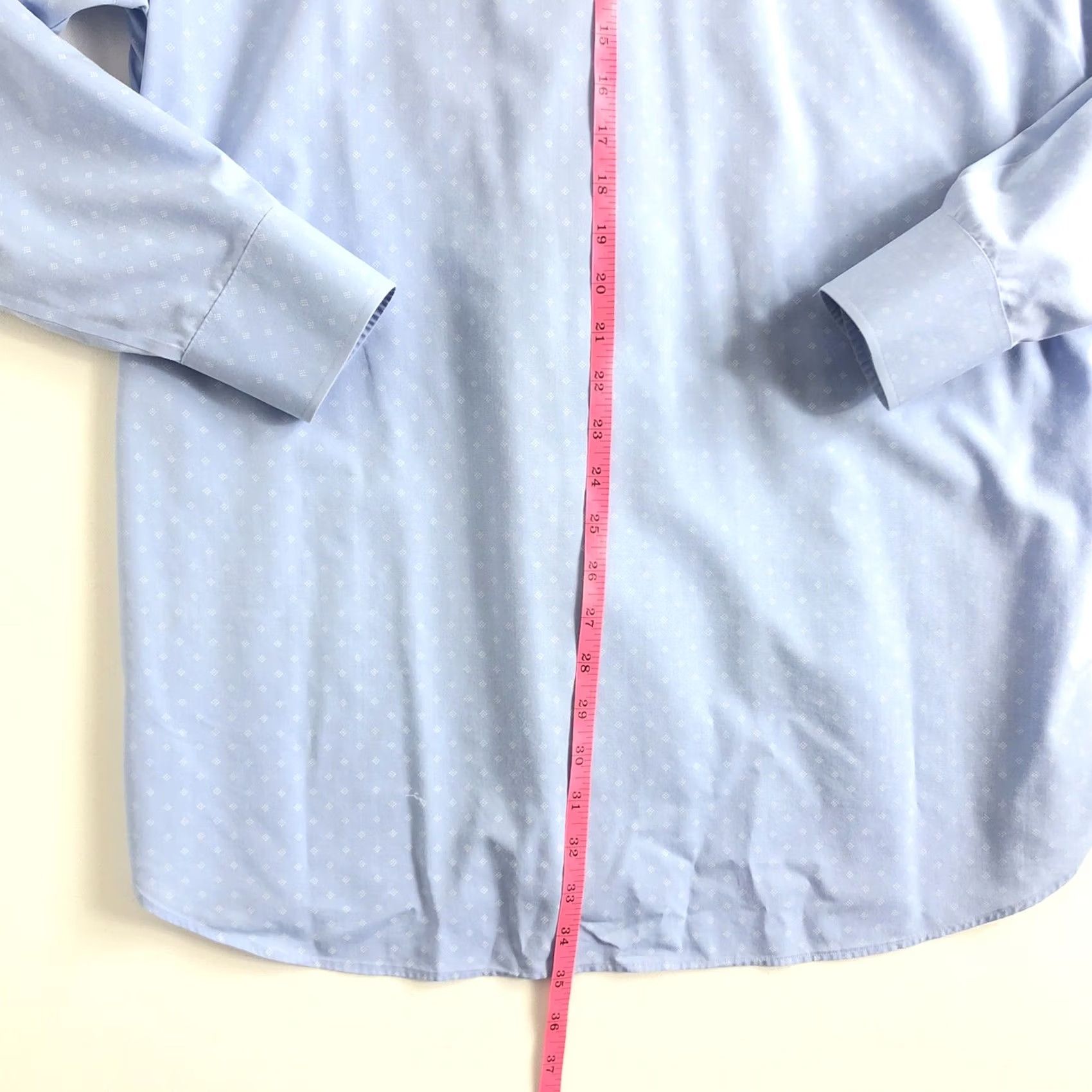Bonobos Bonobos Shirt Standard Fit Wrinkle Free Blue 16-35 Button-Up L/S Mens Regular Size 16-35 Blue Size 42R - 6 Thumbnail
