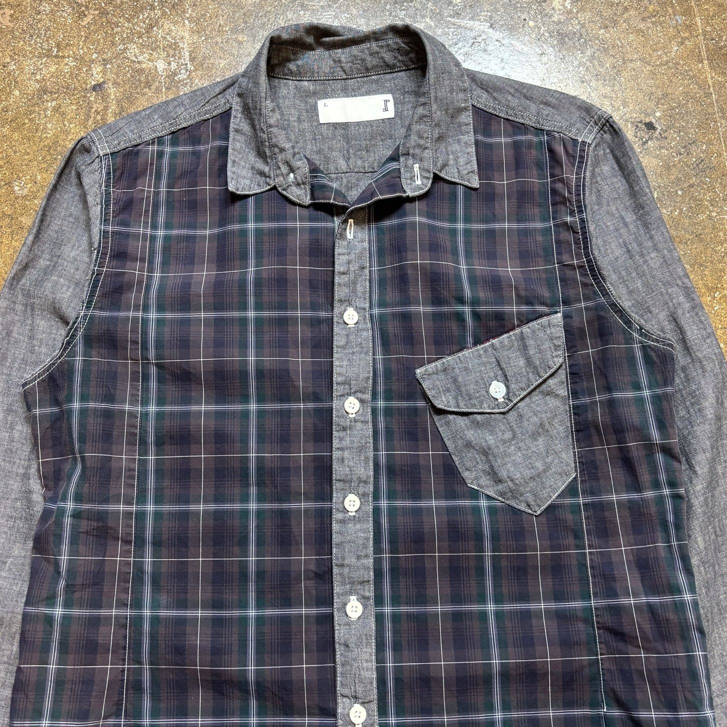 Prospective Flow Prospective Flow Plaid Pocket Button Up Shirt Men's Large Size US L / EU 52-54 / 3 - 2 Thumbnail