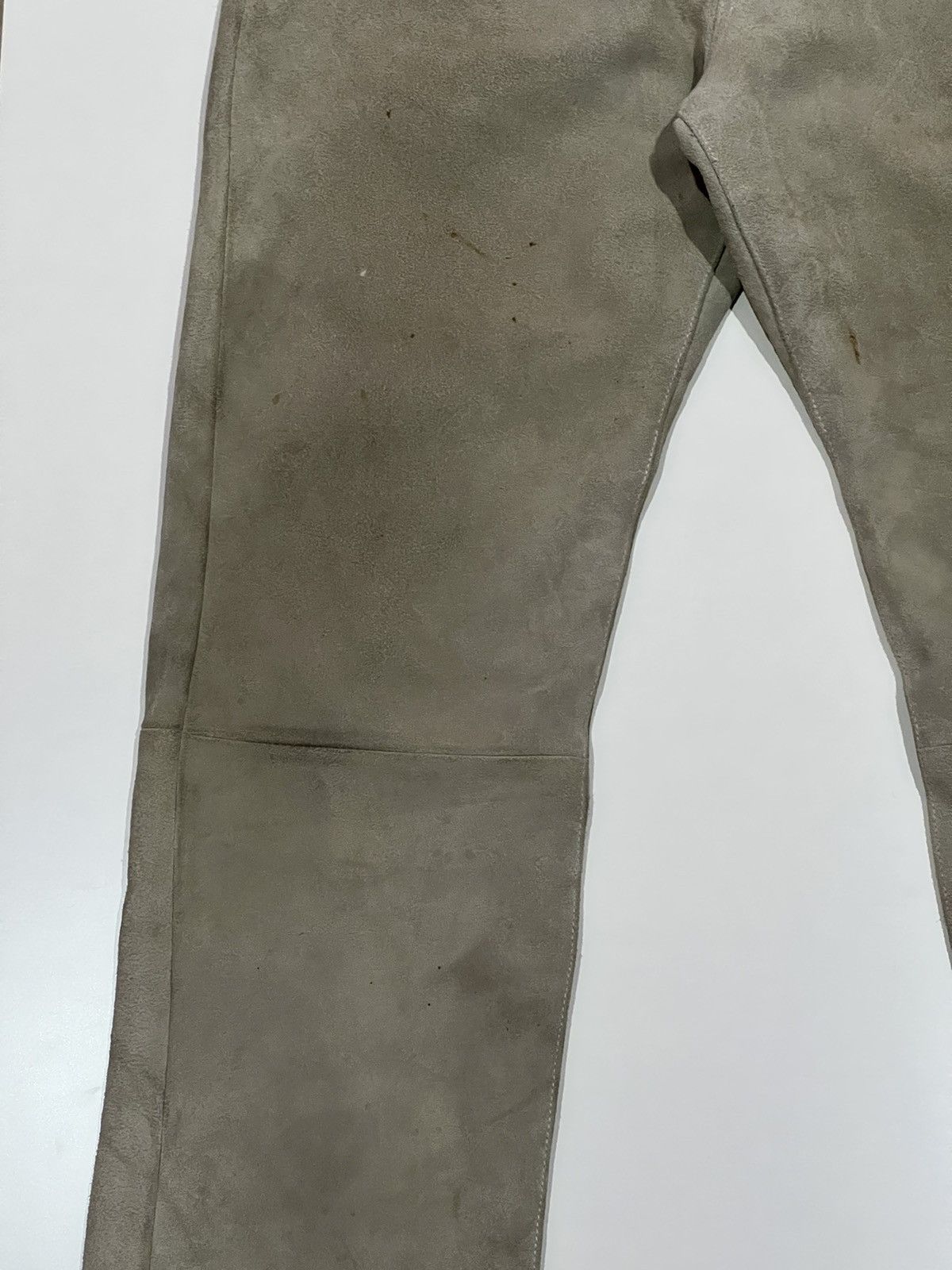 GOODENOUGH 🔥 Good Enough Hiroshi Fujiwara suede Leather GDEH pants Size US 32 / EU 48 - 2 Thumbnail