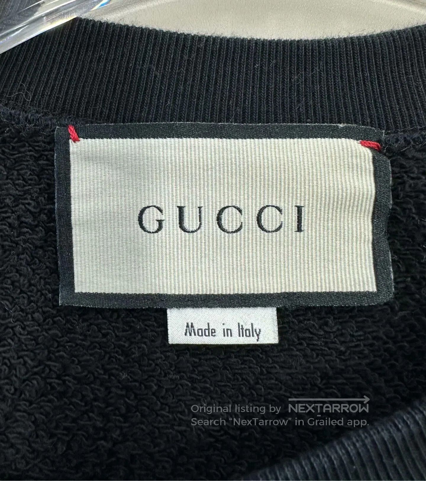Gucci Gucci Black Logo Embroidered Sweatshirt. Size US M / EU 48-50 / 2 - 3 Thumbnail