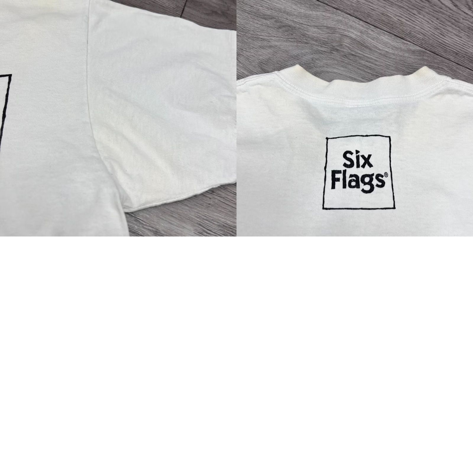 Vintage Vintage Six Flags Shirt M White Shirt Mens 1996 Flag Theme Size US M / EU 48-50 / 2 - 8 Thumbnail