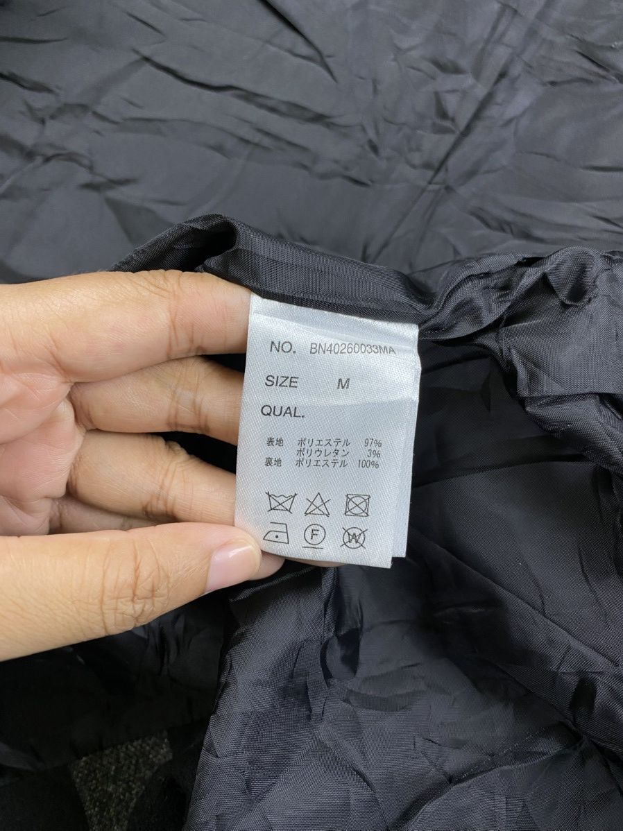 Other Vintage Back Number Black Checked Long Wool Coat Jacket Size US M / EU 48-50 / 2 - 9 Thumbnail