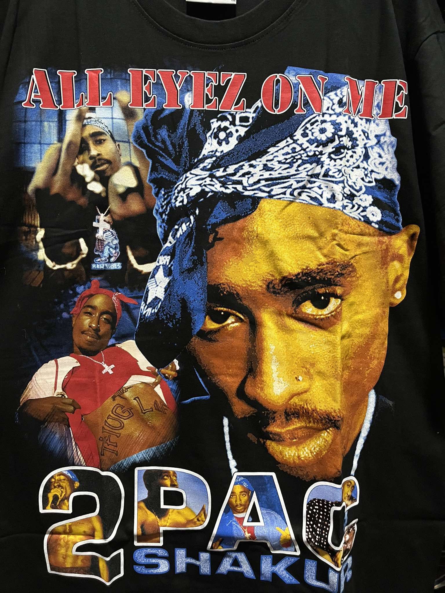 Rap Tees × Vintage 2Pac Tupac Shakur All Eyez On Me Rap Tee Size US XL / EU 56 / 4 - 3 Thumbnail
