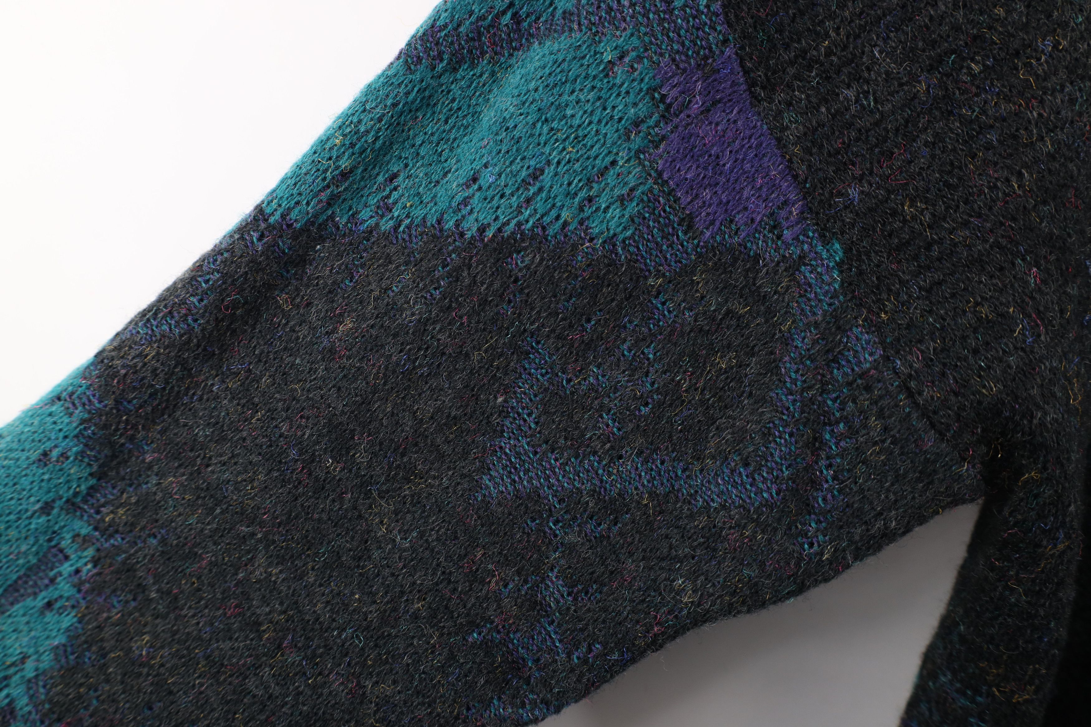 Vintage Vintage 90s Coogi Style Geometric Wool Blend Knit Sweater Size US XL / EU 56 / 4 - 8 Thumbnail