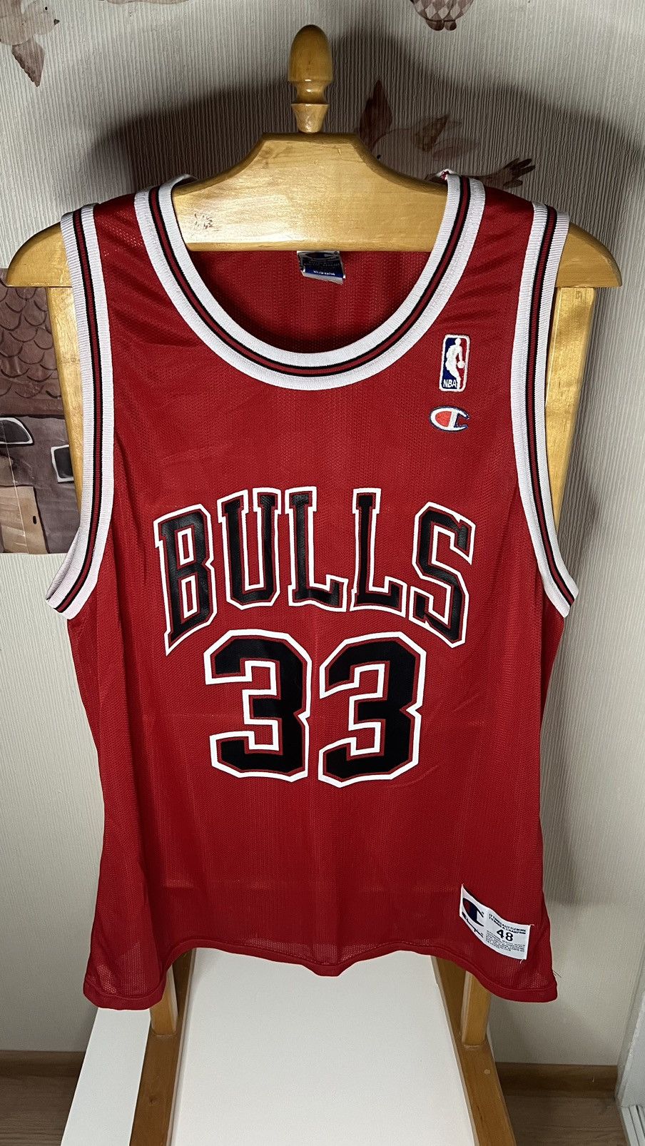 VTG 90's Chicago Bulls NBA Scottie Pippen champion jersey