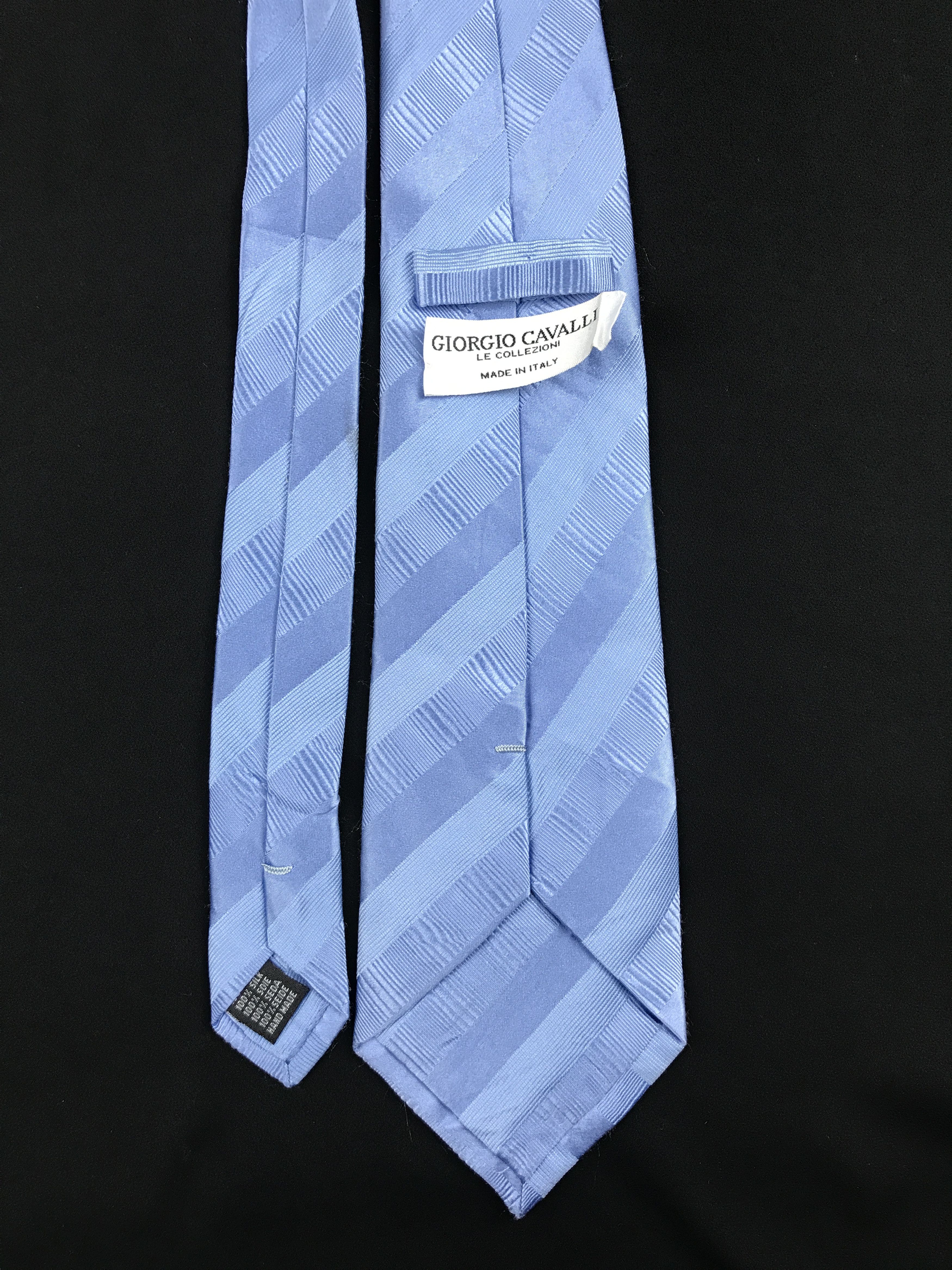 Vintage Vintage Giorgio Cavalli Silk Necktie Size ONE SIZE - 4 Thumbnail