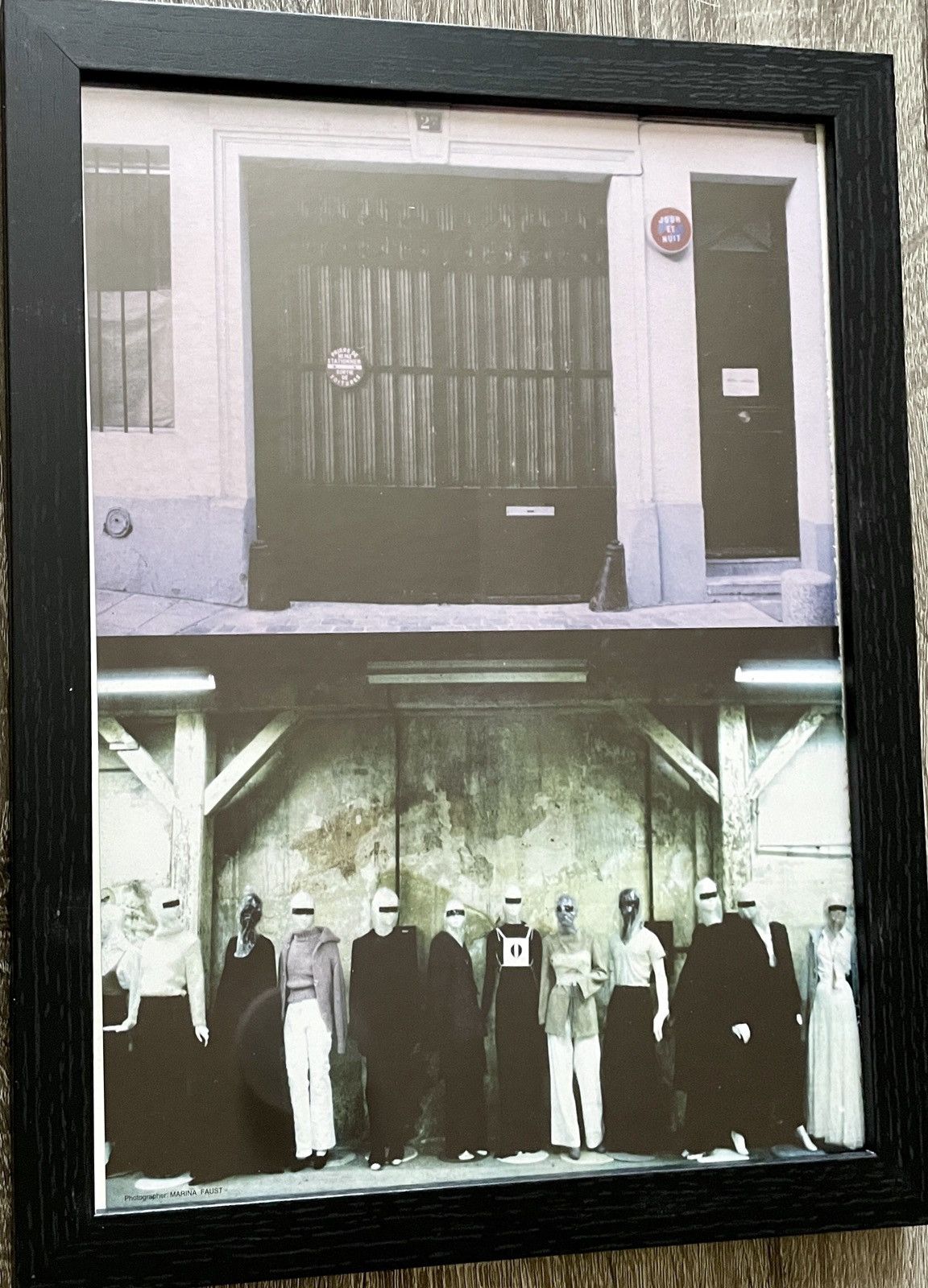 Designer × Maison Margiela × Vintage Maison Martin Margiela Archive Fashion framed poster 9x12 Size ONE SIZE - 2 Thumbnail