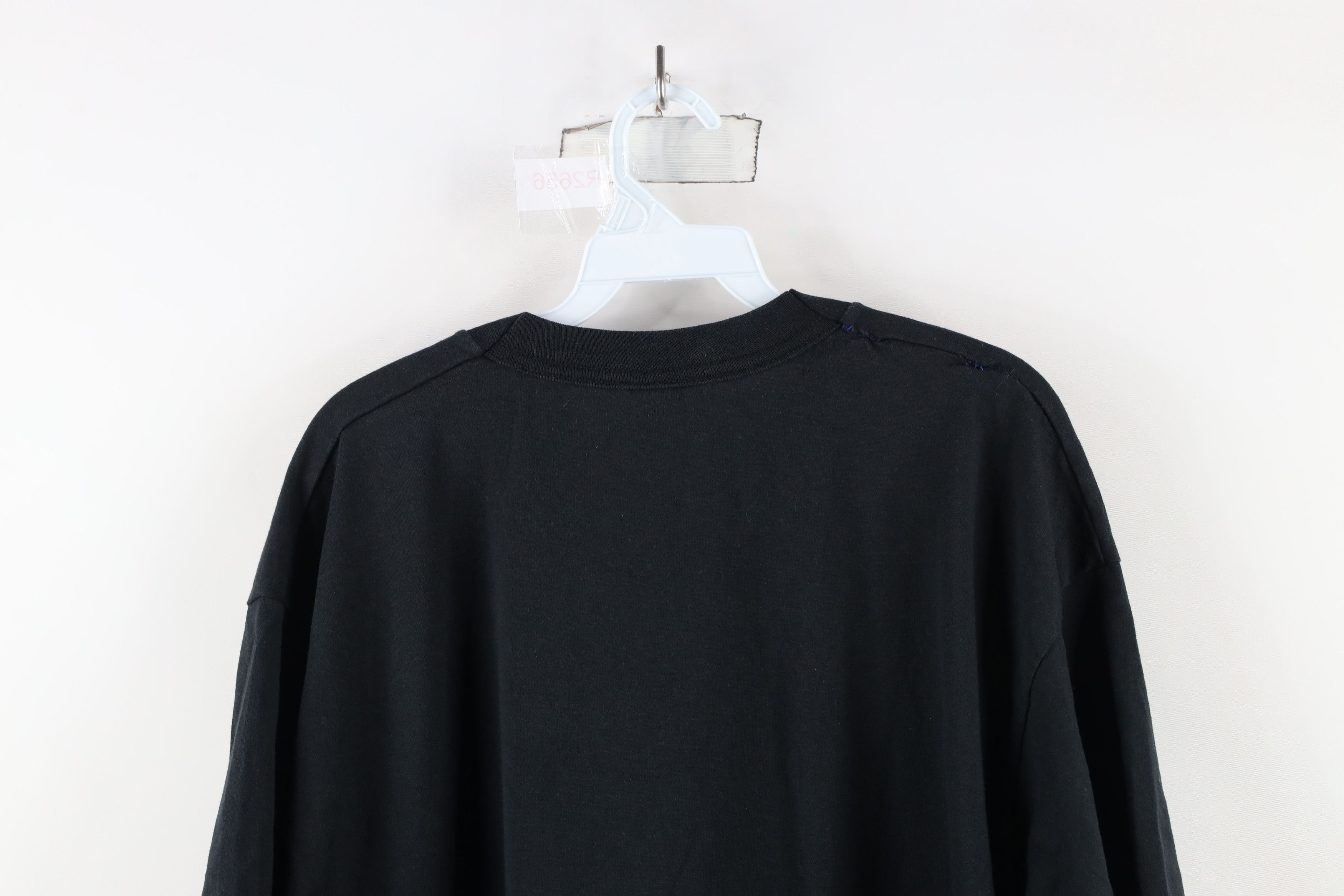 Vintage Vintage 90s Streetwear Blank Short Sleeve T-Shirt Black Size US XL / EU 56 / 4 - 10 Thumbnail