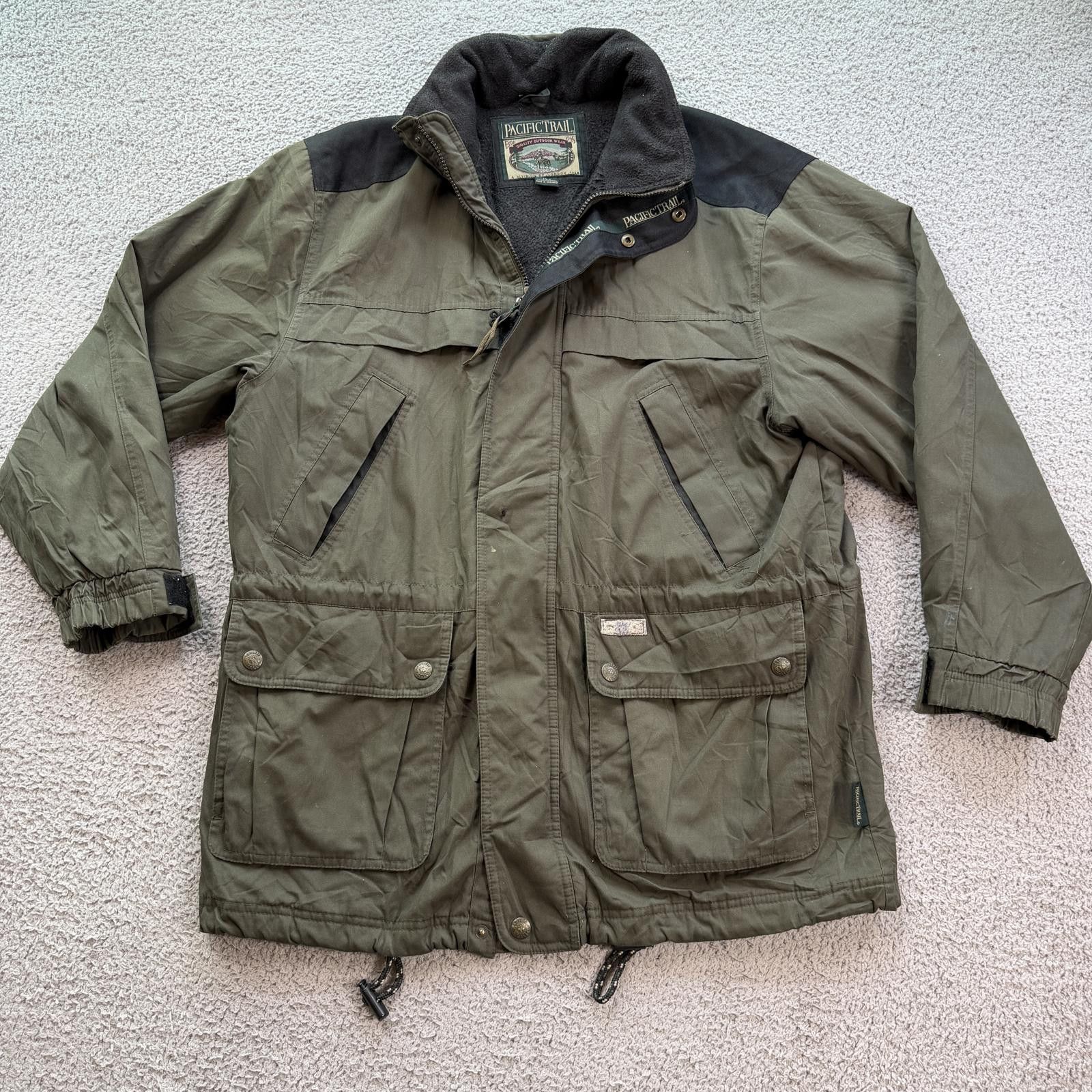 Pacific Trail Vintage 90s Pacific Trail Fleece Lined Jacket Mens M Green Size US M / EU 48-50 / 2 - 1 Thumbnail