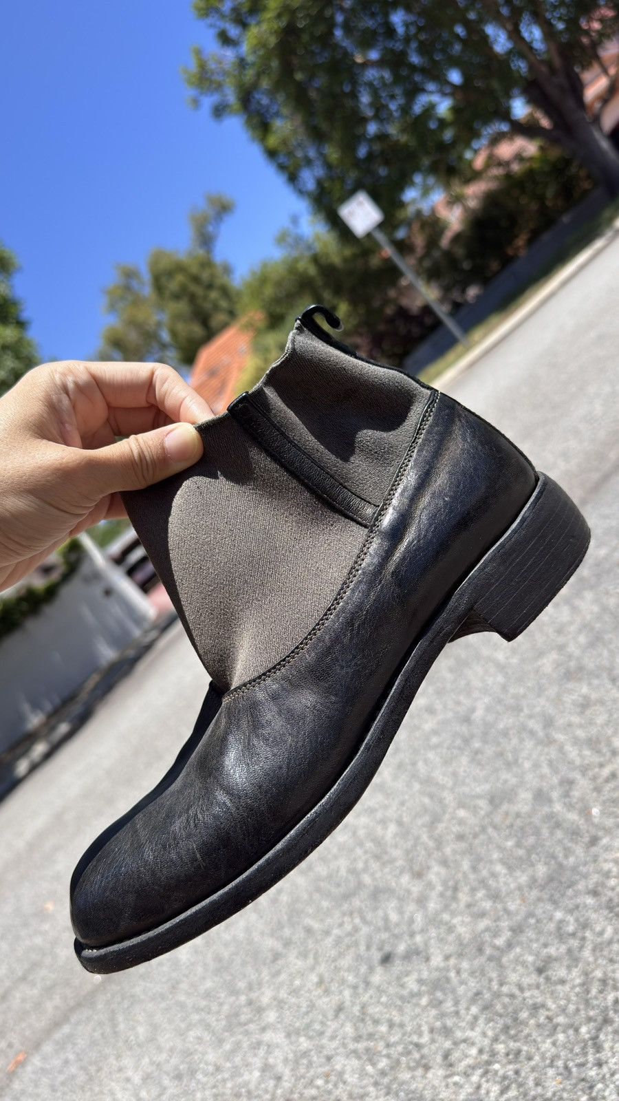 Guidi Guidi Archive E98 Horse Leather Patchwork Boots – Black Size US 8.5 / EU 41-42 - 5 Thumbnail