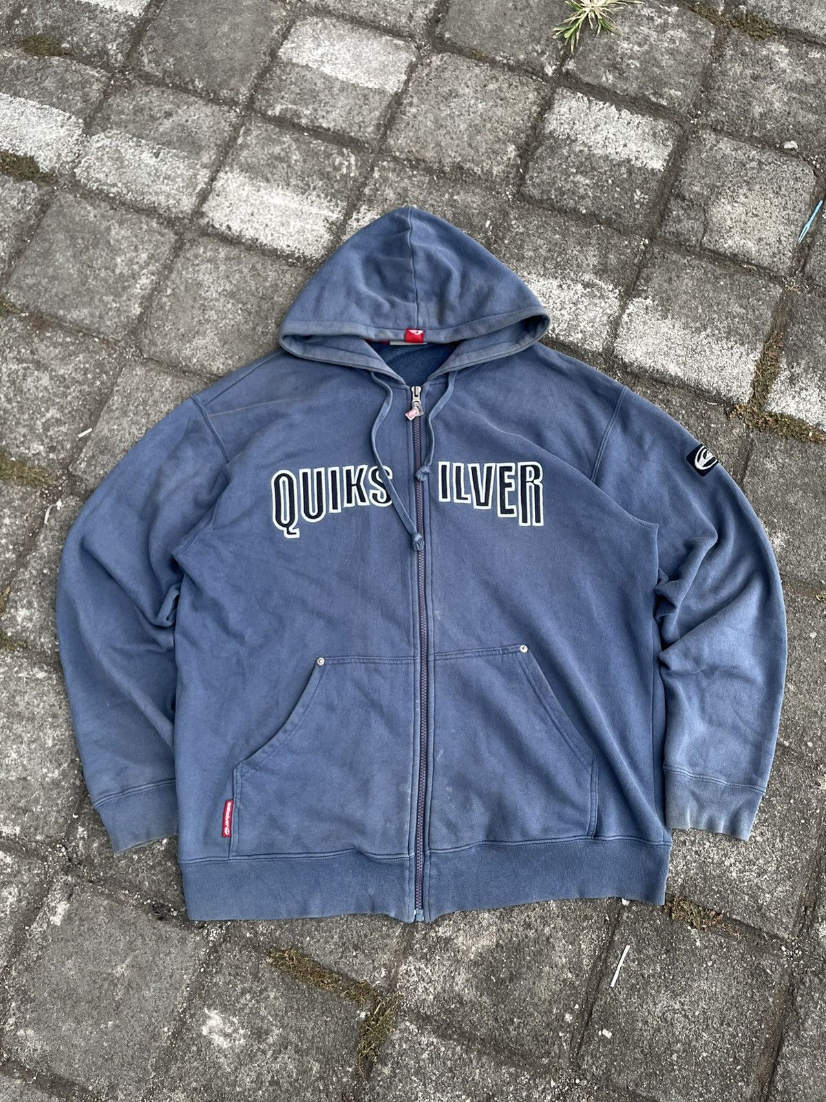 Quiksilver × Vintage Vintage Quicksilver Zip Hoodie Size US L / EU 52-54 / 3 - 1 Thumbnail