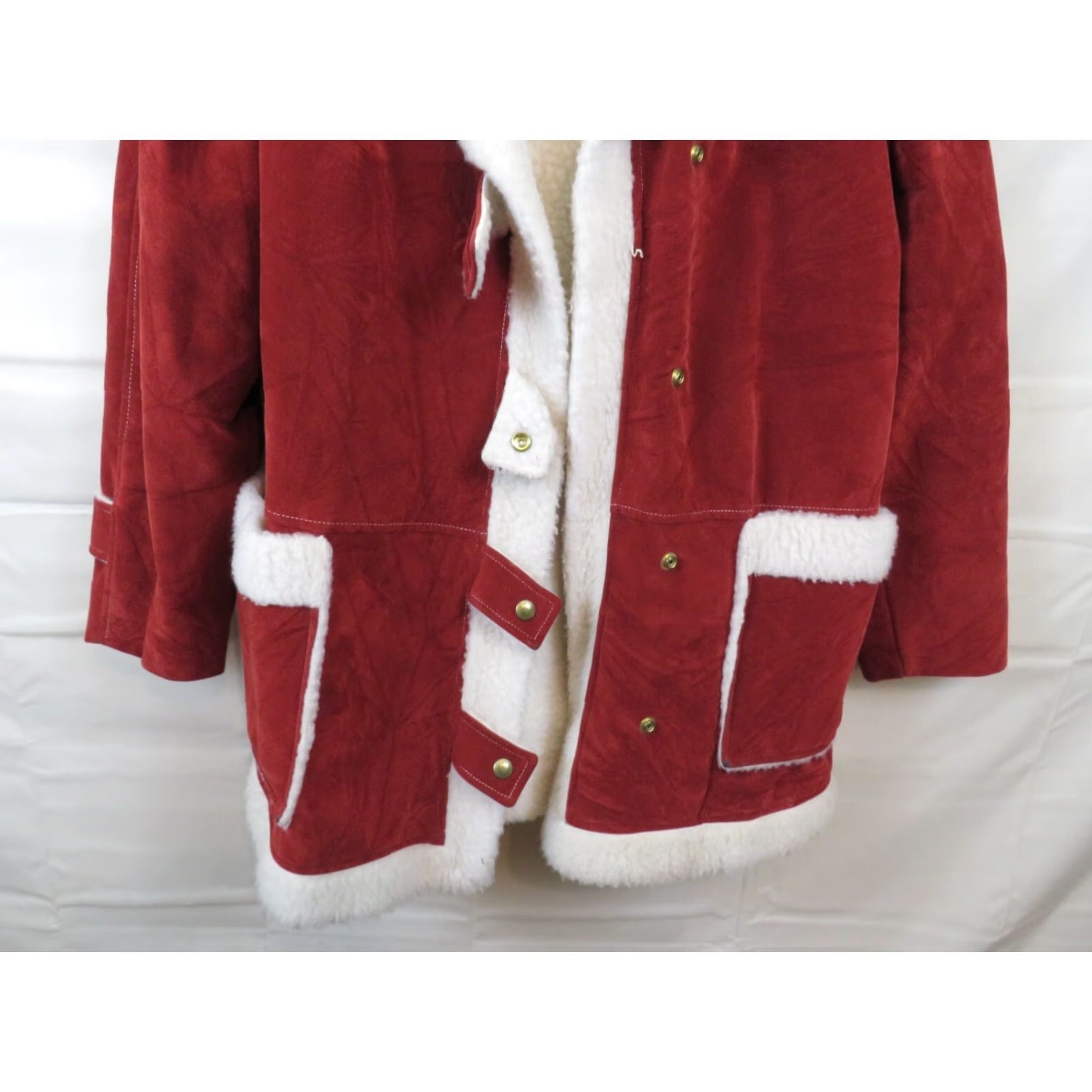 Vintage VINTAGE Dee Dee Deb Coat 1960s Red Sherpa Lined Union Made USA Women’s Size Medium S/M Womens Mod/GoGo Comfort Warm Coat Size S / US 4 / IT 40 - 3 Thumbnail