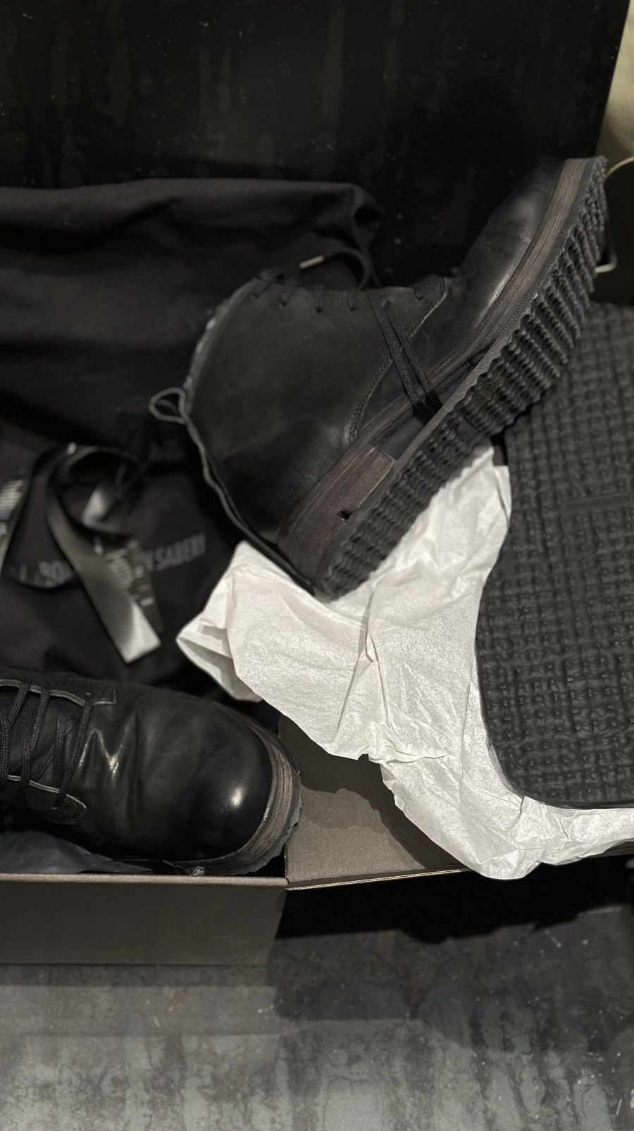 Boris Bidjan Saberi Boris Bidjan Saberi BOOT4 Ankle Boots horse BLACK 44 EUR Size US 11 / EU 44 - 3 Thumbnail