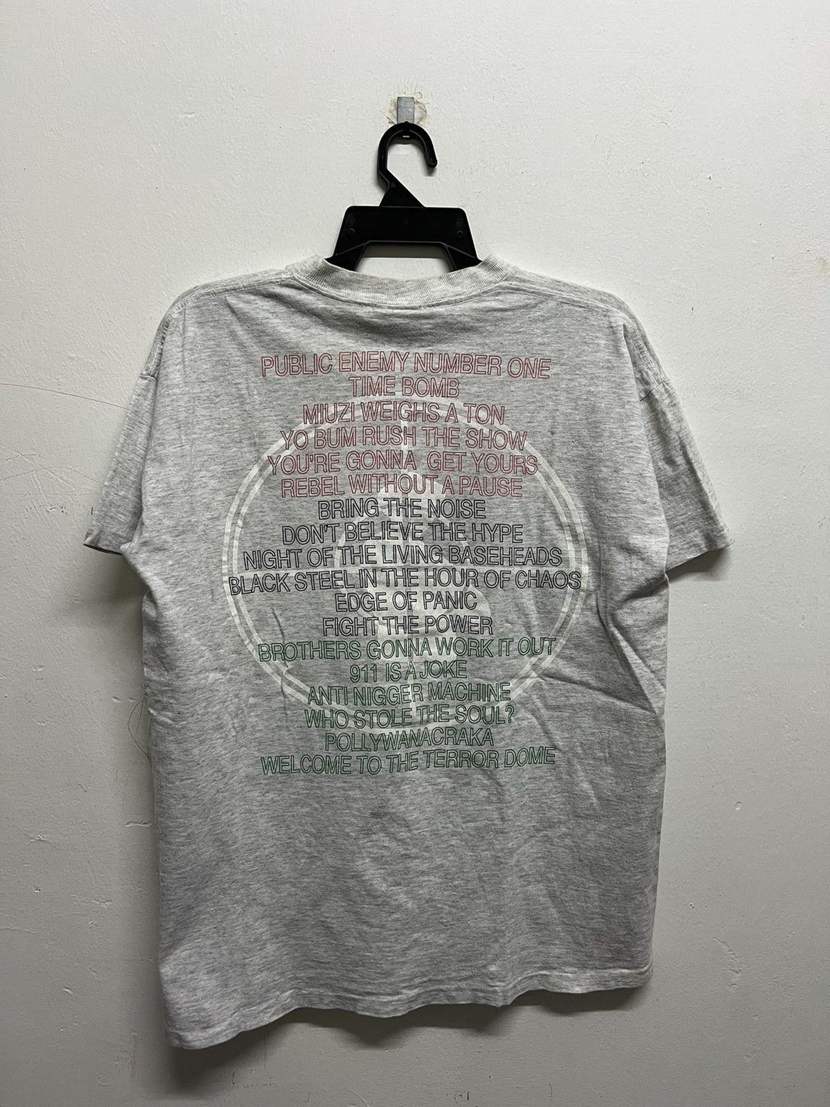 Rap Tees × Vintage Vintage 90’s Public Enemy Welcome To Terrordome Rap Tee Size US L / EU 52-54 / 3 - 4 Thumbnail