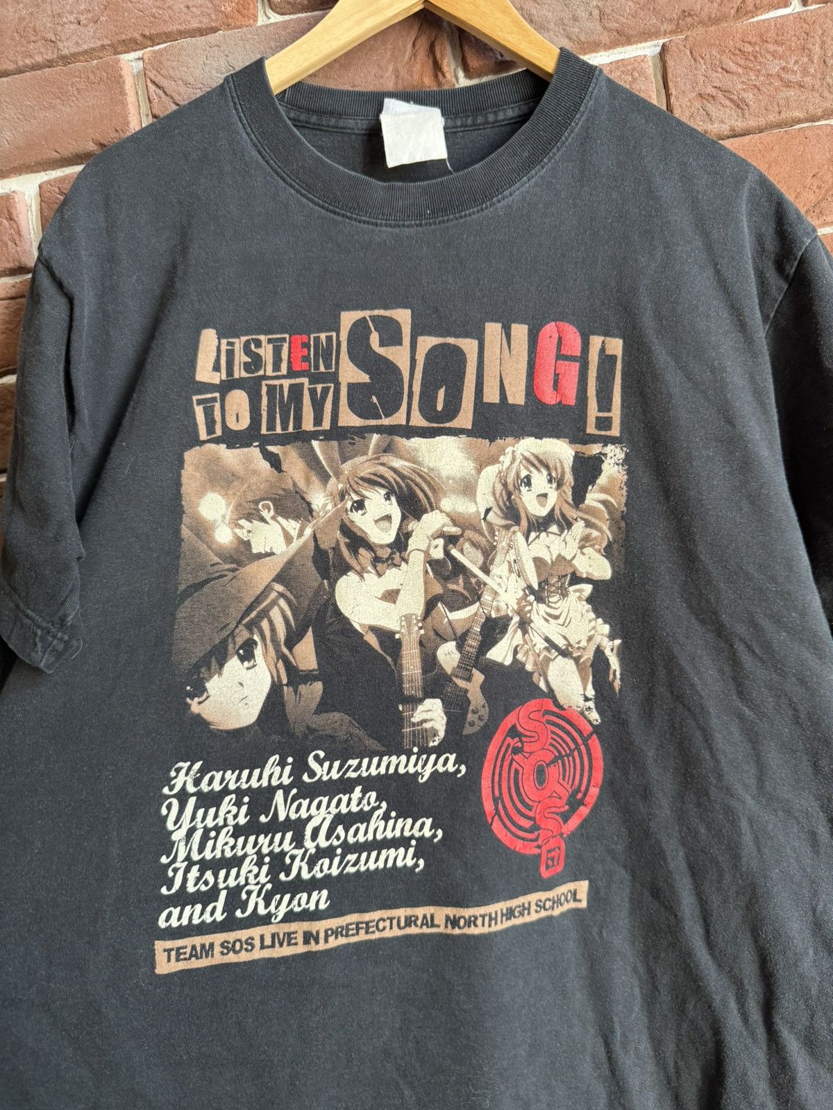 Anime Vintage 00s Cospa Haruhi Suzumiya SOS Live Anime Tee Size US L / EU 52-54 / 3 - 2 Thumbnail
