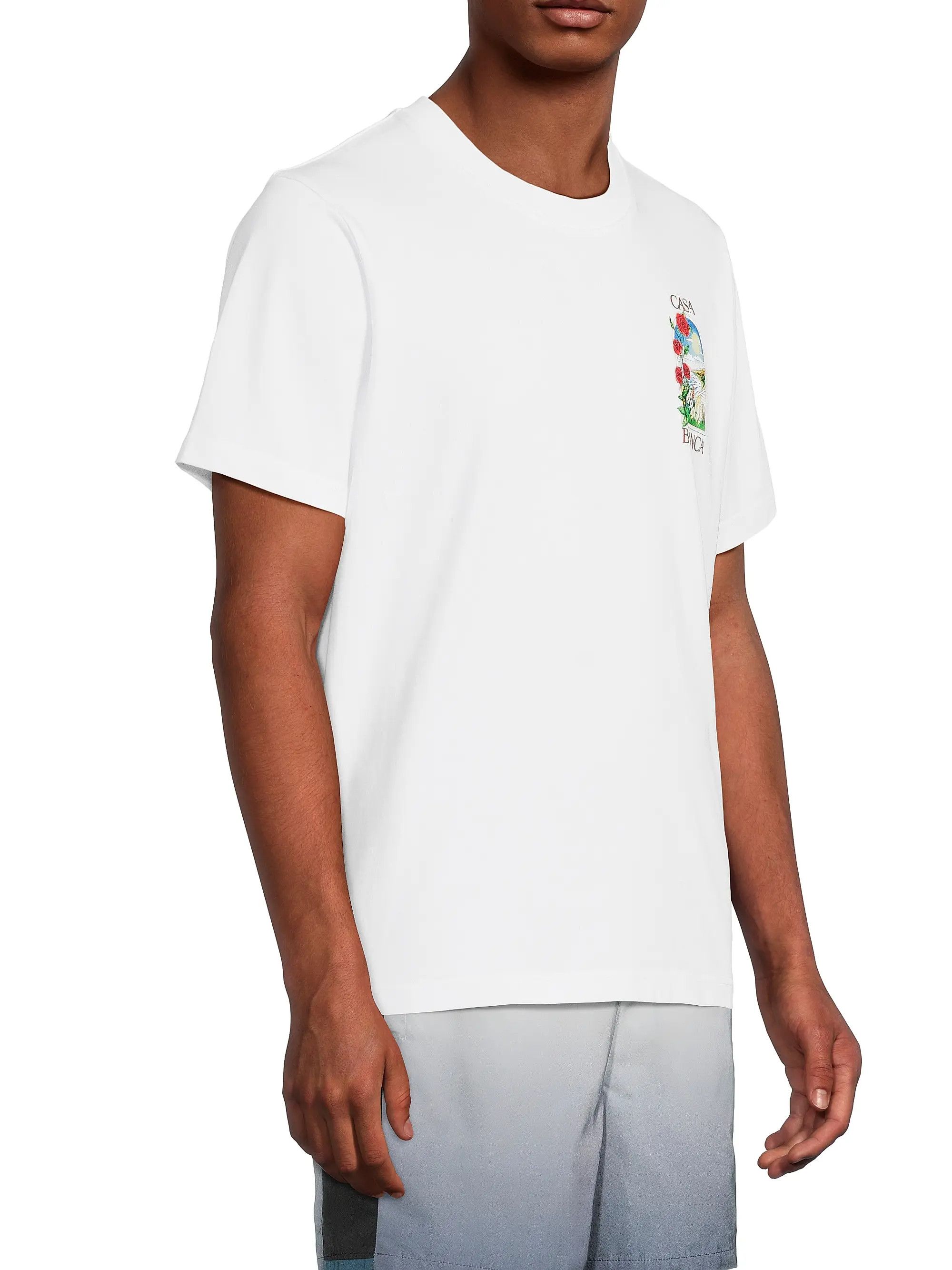 Casablanca os11x0725 LA Days Printed Crewneck T-Shirt in White Size US M / EU 48-50 / 2 - 4 Thumbnail