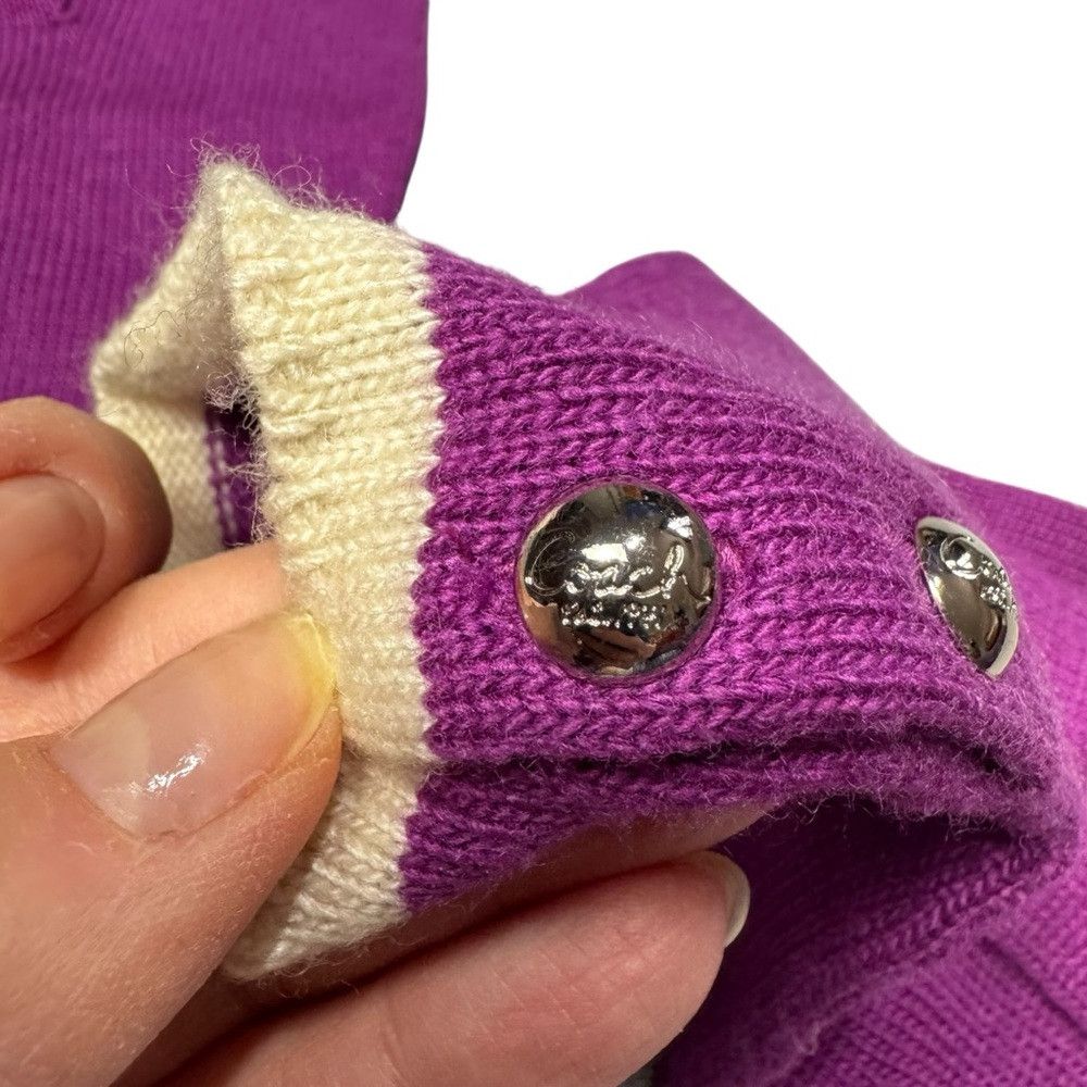 Coach Coach Wool Cashmere Knit Purple Gloves Size ONE SIZE - 6 Thumbnail