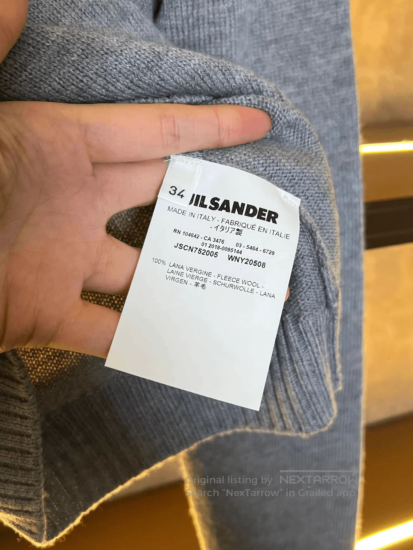 Jil Sander Jil Sander Wool Knit Long Sleeve. Size XXS / US 00 / IT 34 - 3 Thumbnail