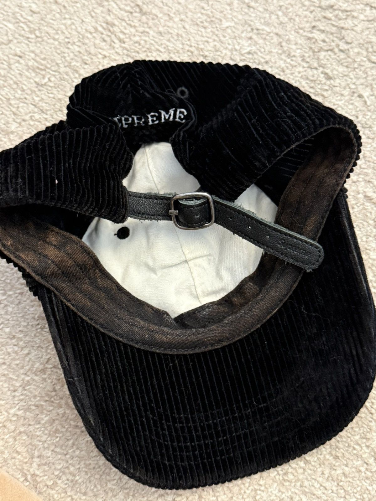 Supreme Supreme Corduroy S Logo 6-Panel (Black) Size ONE SIZE - 3 Thumbnail