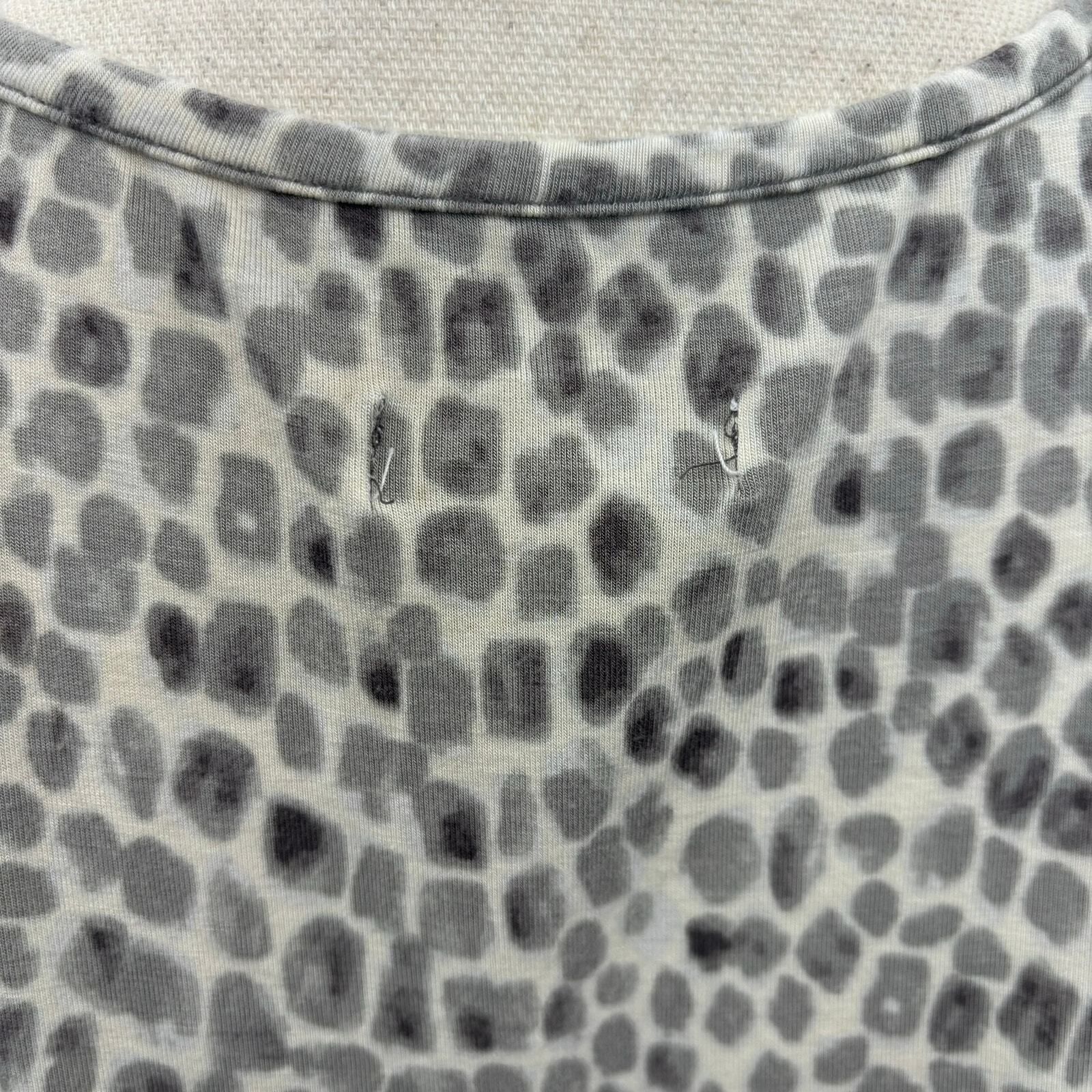 Other Charter Club Women's Blouse Petite Medium White Gray Abstrac Size M / US 6-8 / IT 42-44 - 17 Thumbnail