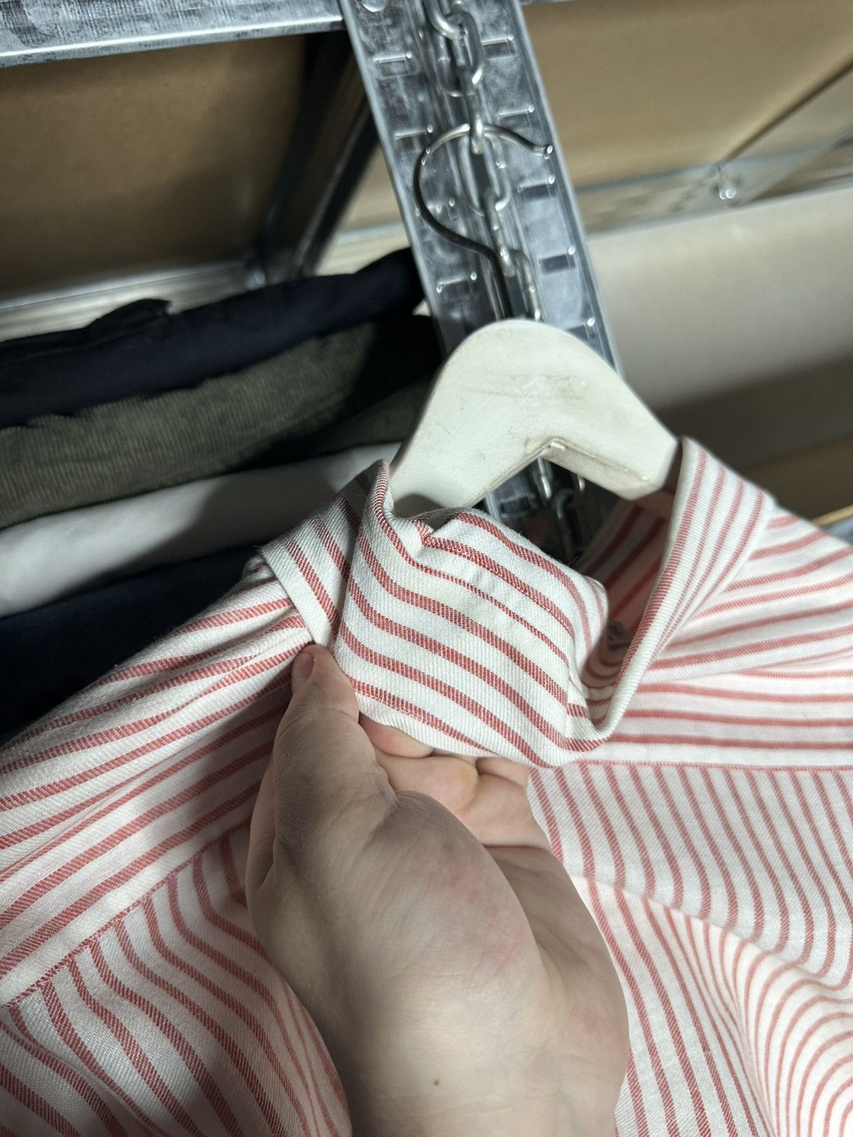Ermenegildo Zegna Ermenegildo Zegna Striped Button Down Shirt Size XL Size US XL / EU 56 / 4 - 10 Thumbnail
