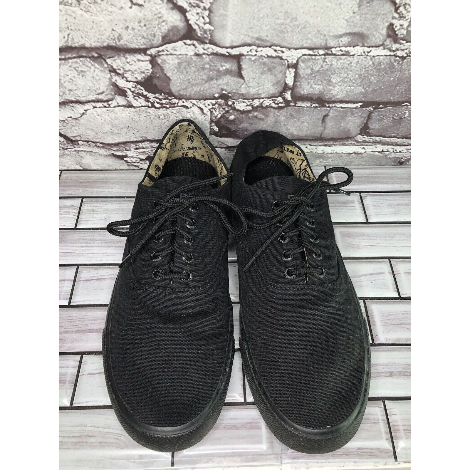 Sperry Sperry STS18438 Black Canvas Fabric Lace Up Casual Shoes Men Size US 10.5 / EU 43-44 - 14 Thumbnail