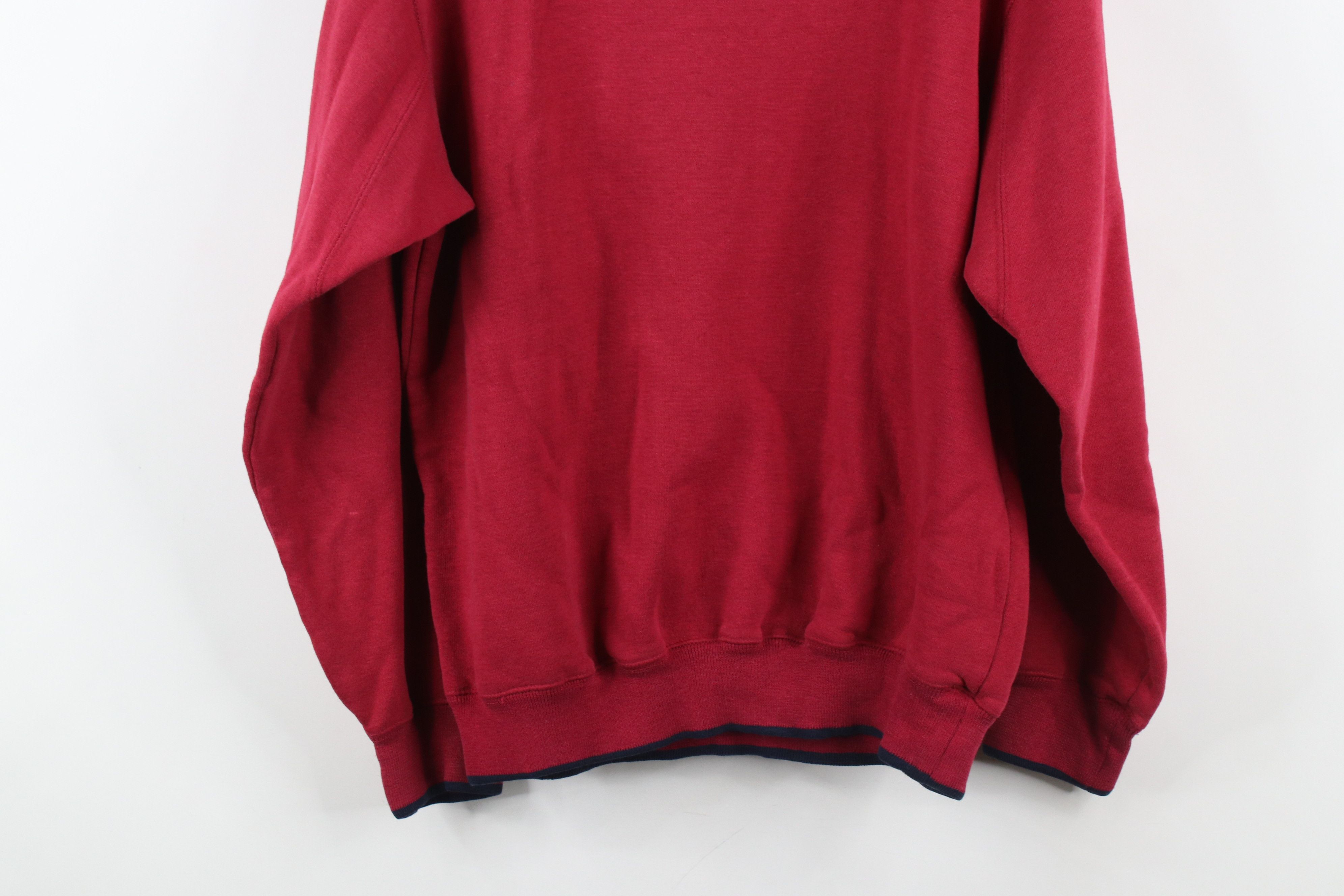 Disney × Vintage Vintage 90s Disney Paisley Mickey Mouse Sweatshirt Red Size L / US 10 / IT 46 - 14 Thumbnail