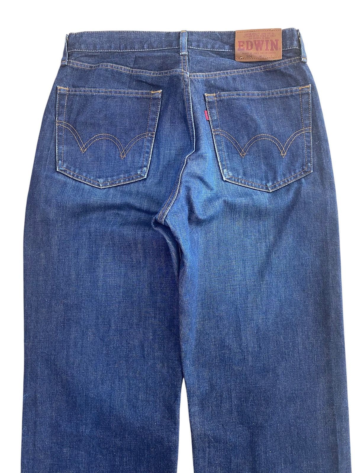 Edwin Vintage Edwin Dark Blue Wash Style Loose Jeans Size US 32 / EU 48 - 4 Thumbnail