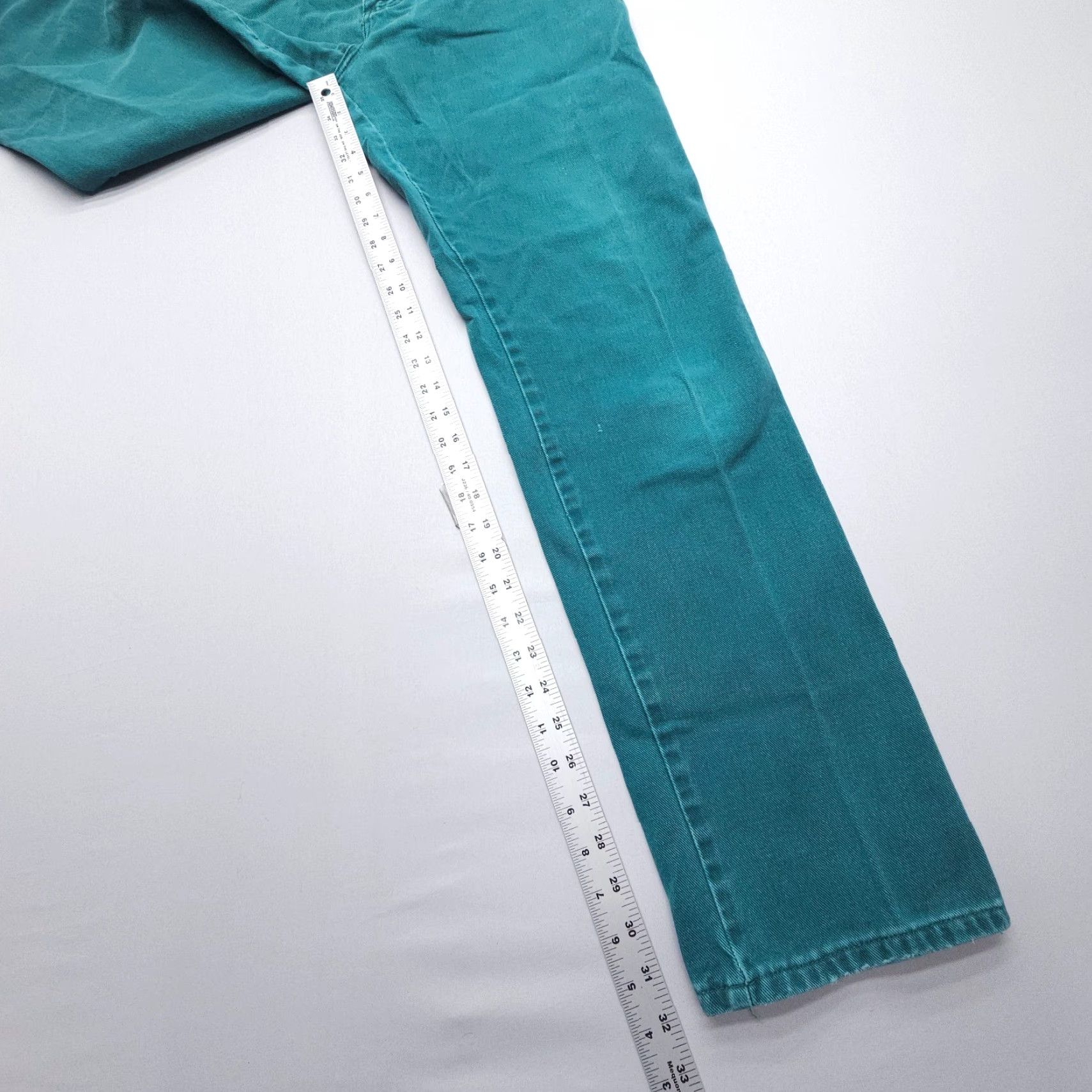 Vintage VINTAGE Ozark Mountain High Rise Jeans Womens 27 x 32 Green Riding Studded 80s 90s Mom Size 27" / US 4 / IT 40 - 4 Thumbnail
