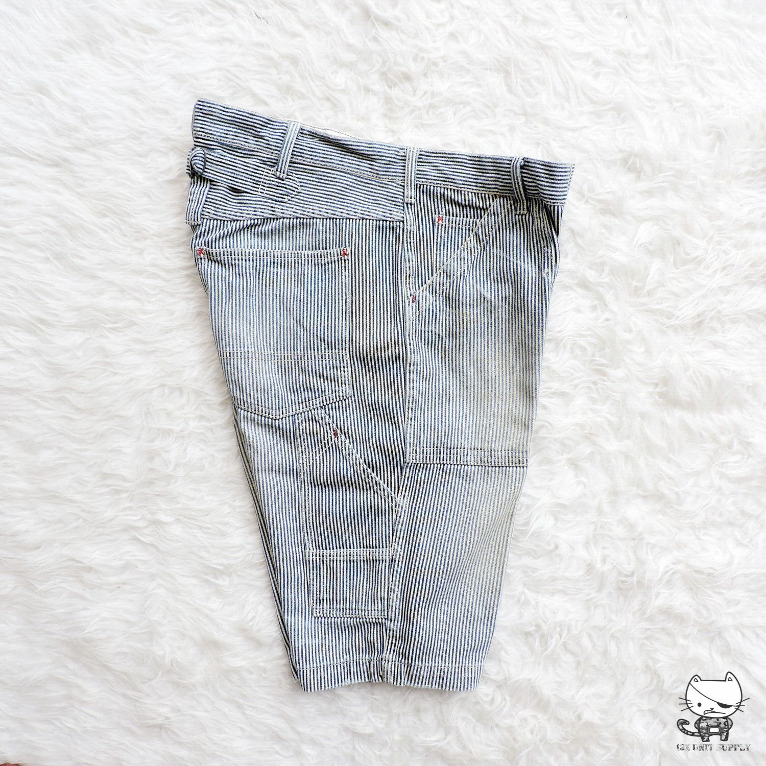 Japanese Brand BACK NUMBER JAPAN HICKORY SHORT PANTS Size US 34 / EU 50 - 3 Thumbnail