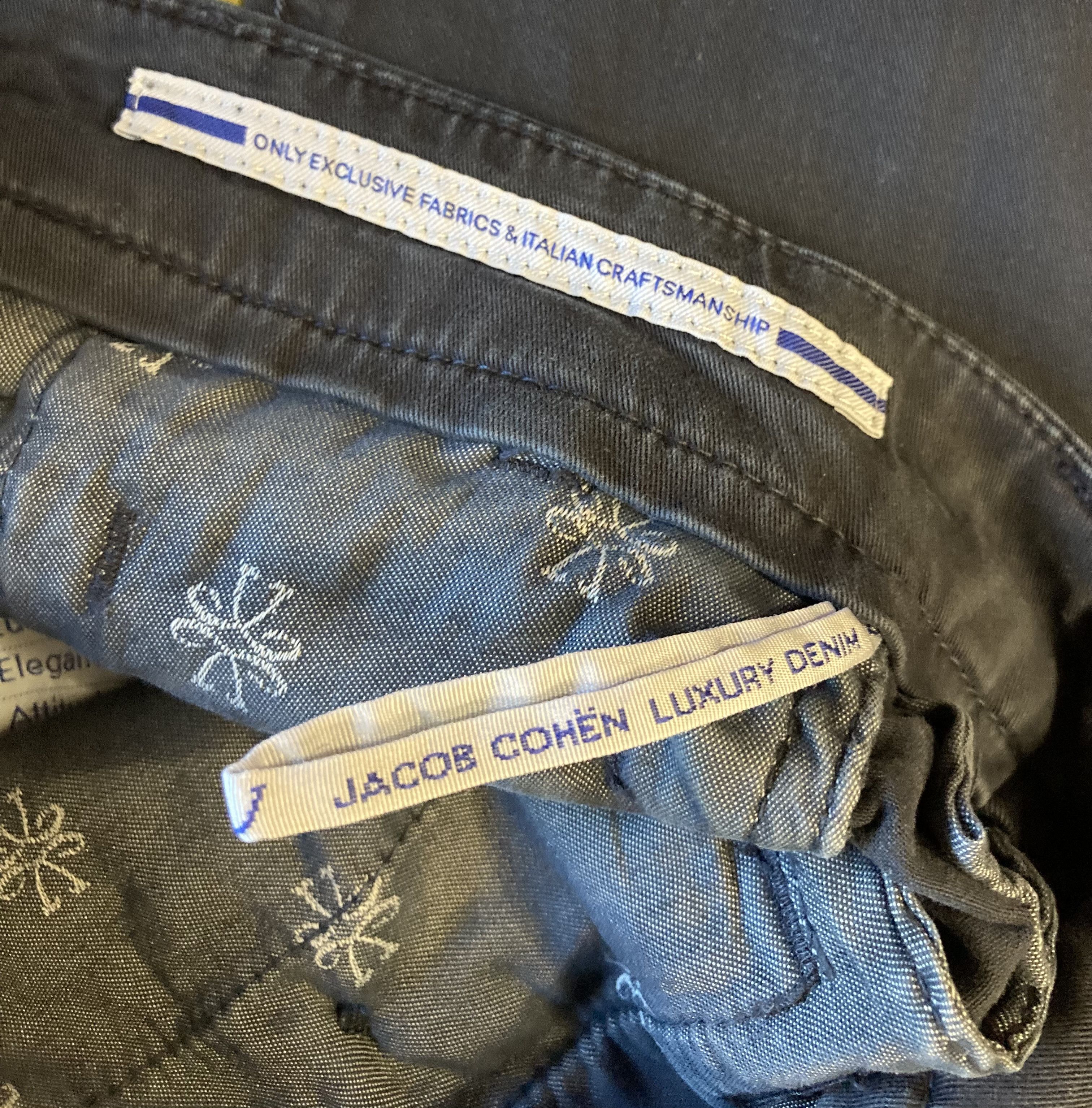 Jacob Cohen Jacob Cohen Bobby Slim Fit Luxury Chino Navy Size US 32 / EU 48 - 4 Thumbnail