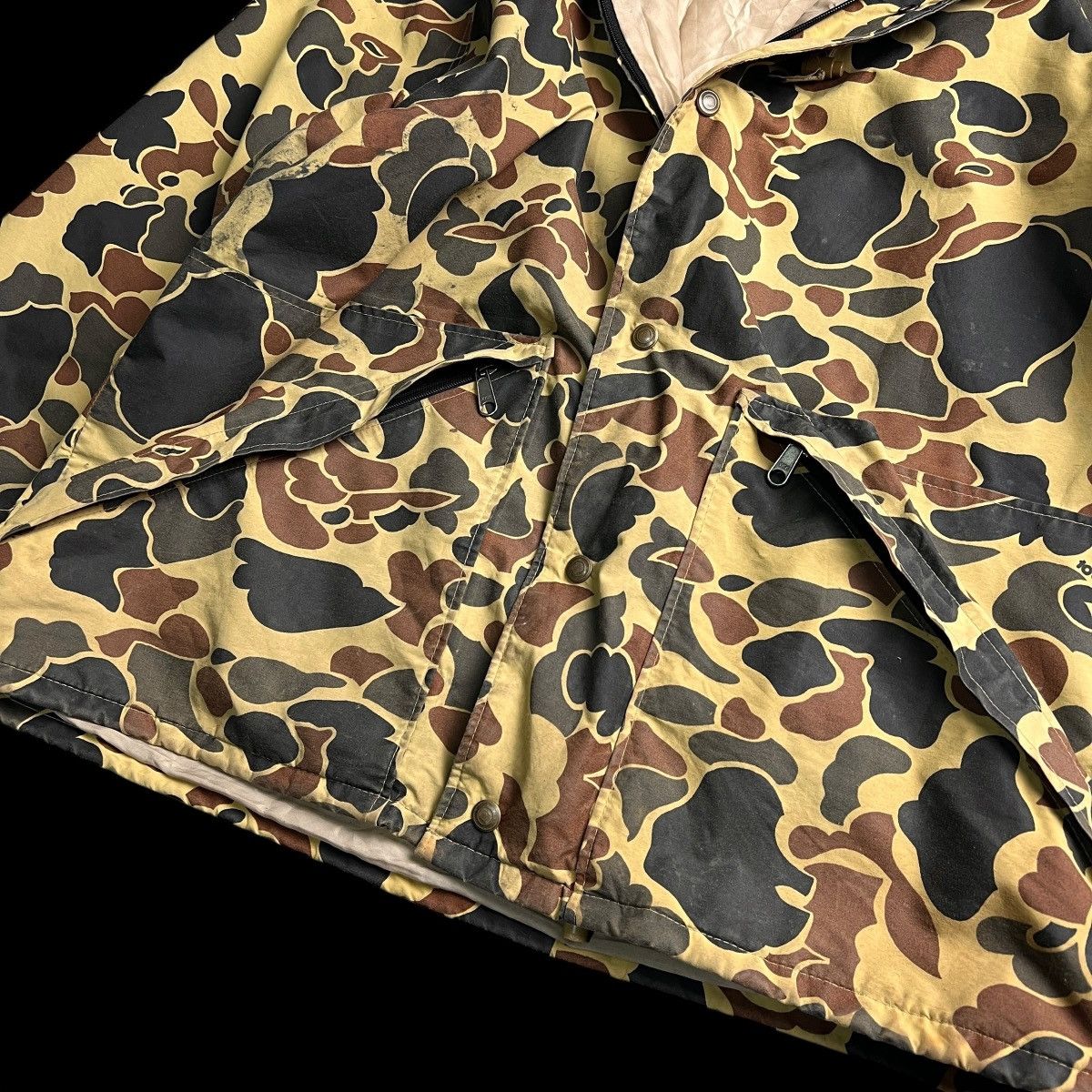 Goretex Vintage 80s 10X Duck Camo Gore-Tex Hunting Shooting Jacket Size US L / EU 52-54 / 3 - 10 Thumbnail