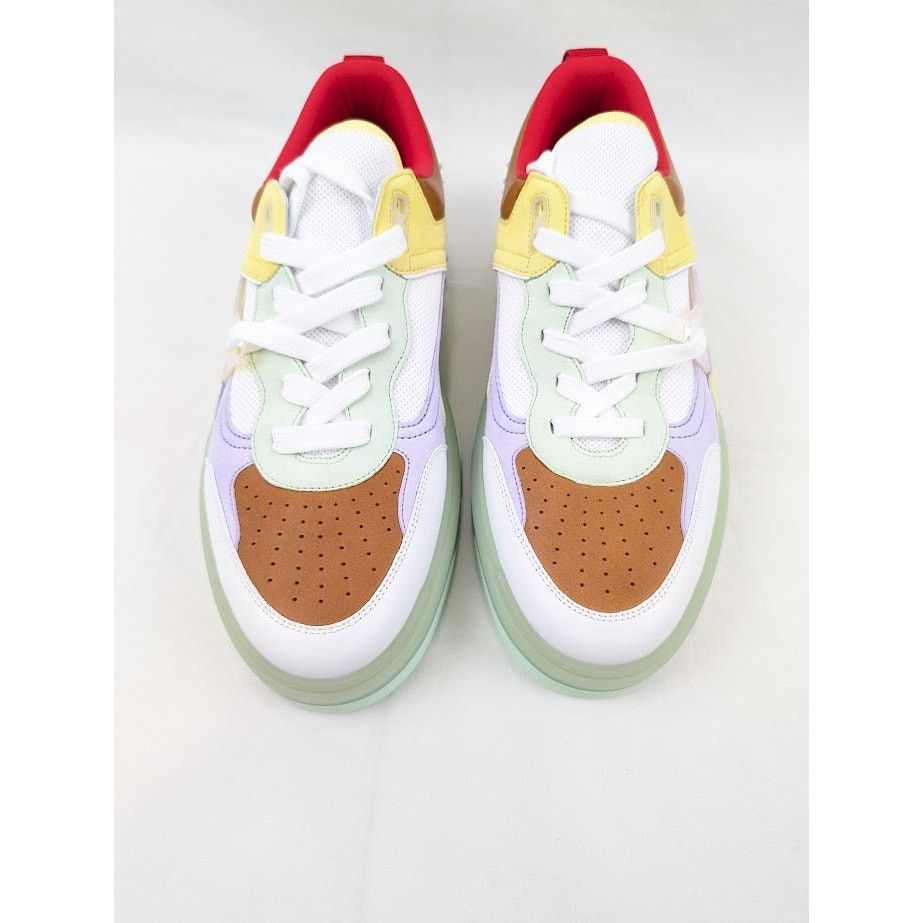 Christian Louboutin o1rshd1 Calf Astrol Loubi Flat Sneakers Studio Green/Lilac Size US 12 / EU 45 - 13 Thumbnail