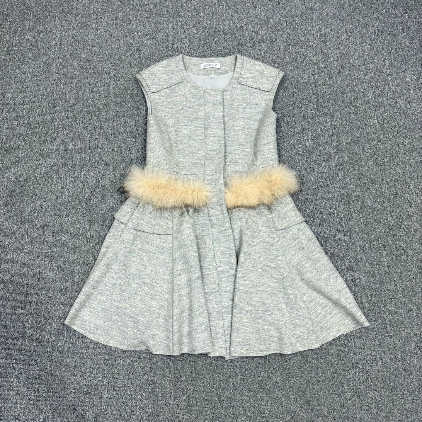 Other adoritz gray wool mink fur vest M Size M / US 6-8 / IT 42-44 - 1 Thumbnail