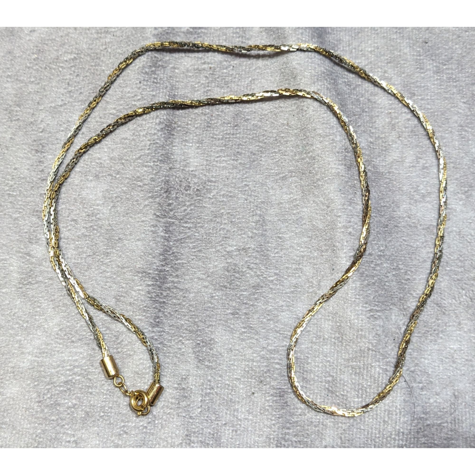Other Gold & Silver Tone Twist Rope Chain Necklace Size ONE SIZE - 4 Thumbnail