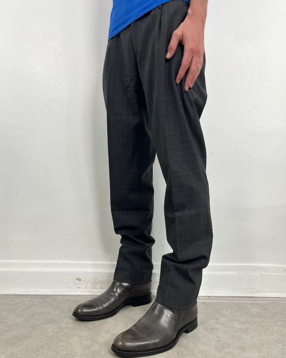 Dolce & Gabbana 2000s Dolce & Gabbana Grey Wool Checkered Classy Tailored Pants Size US 34 / EU 50 - 2 Thumbnail