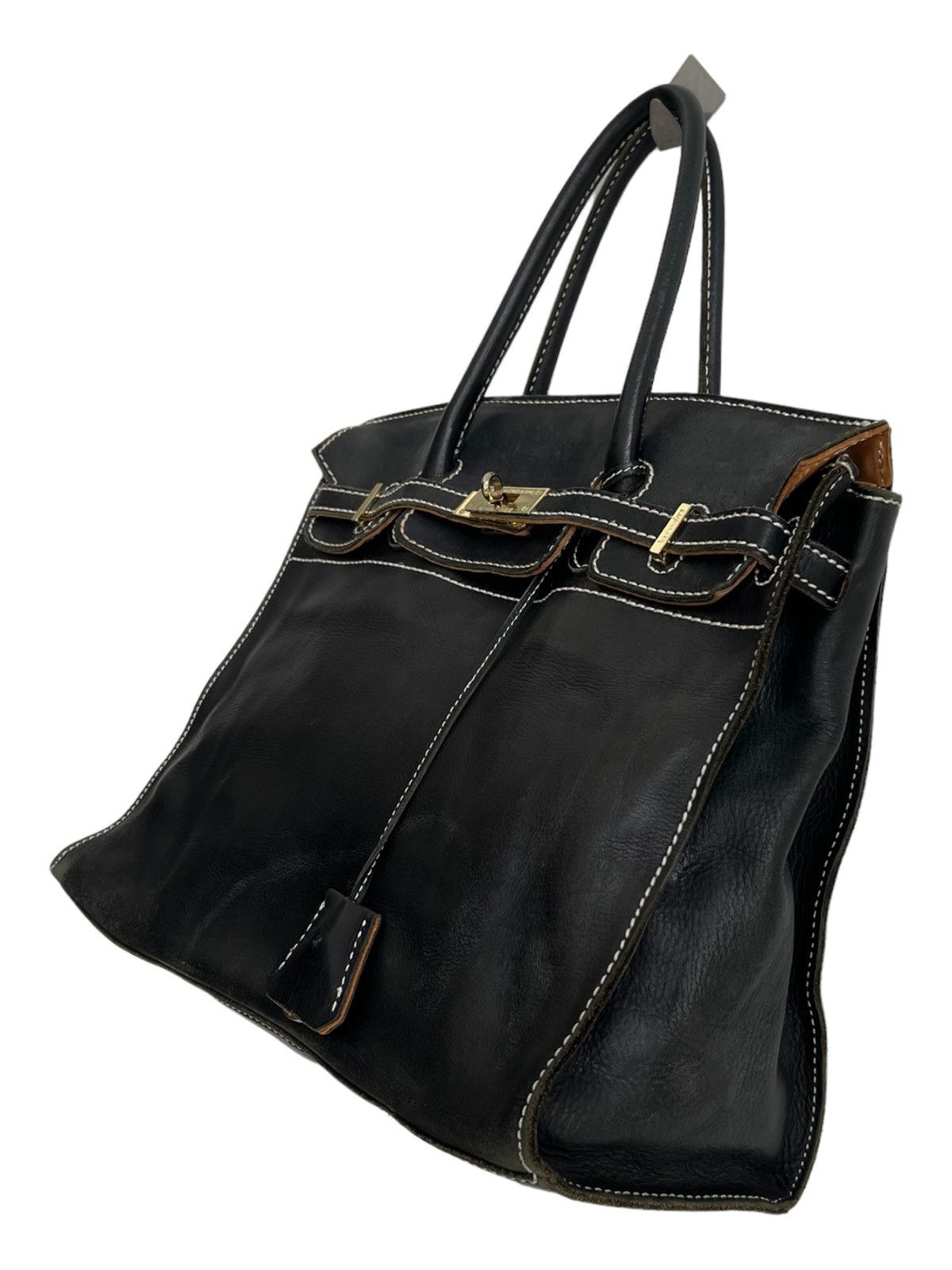 Good Design Shop Comme des Garcons Birkin Bag D'Or Accessories De Mademoiselle Leather Black Size ONE SIZE - 6 Thumbnail