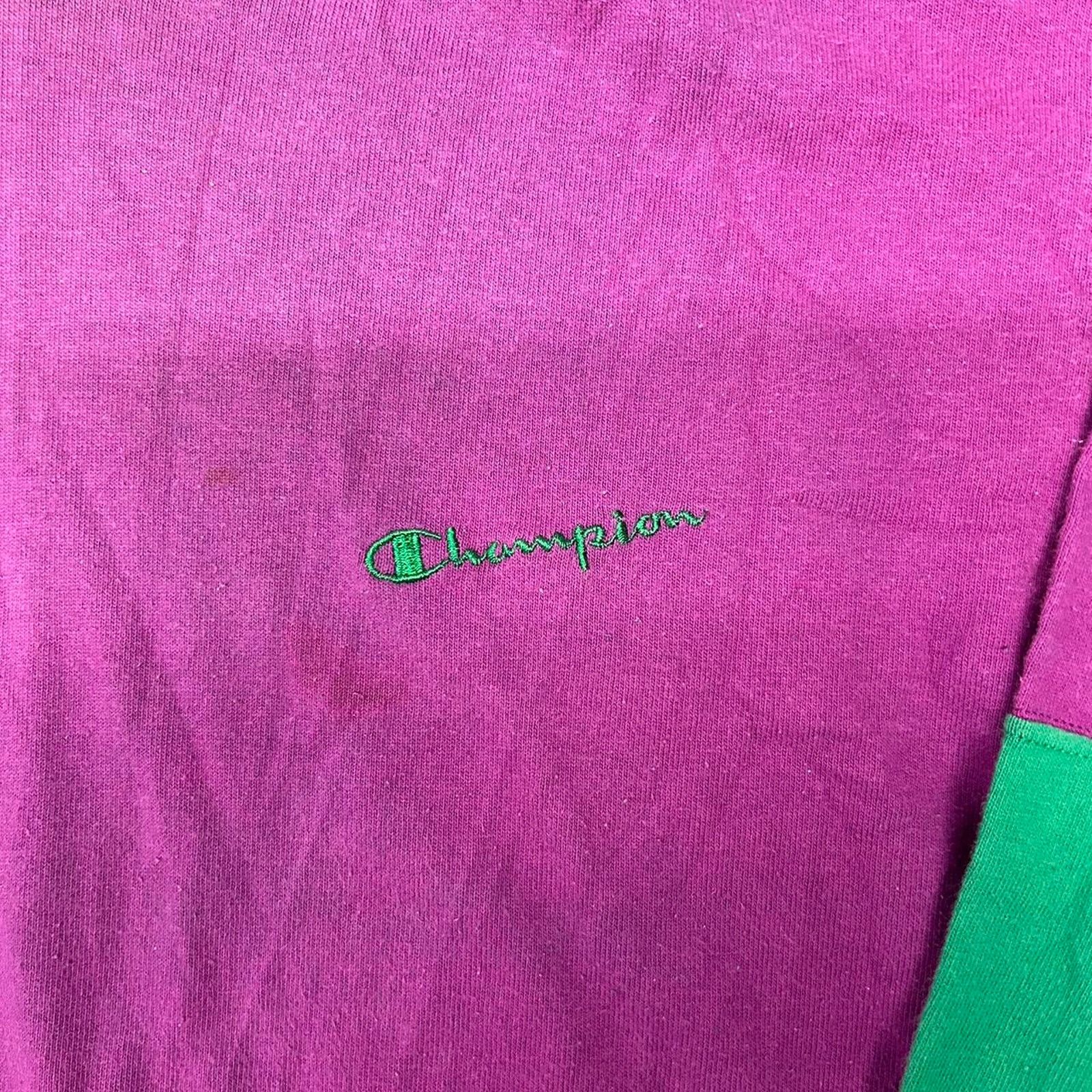 Champion VTG 90s Champion Hoodie Size L / US 10 / IT 46 - 2 Thumbnail