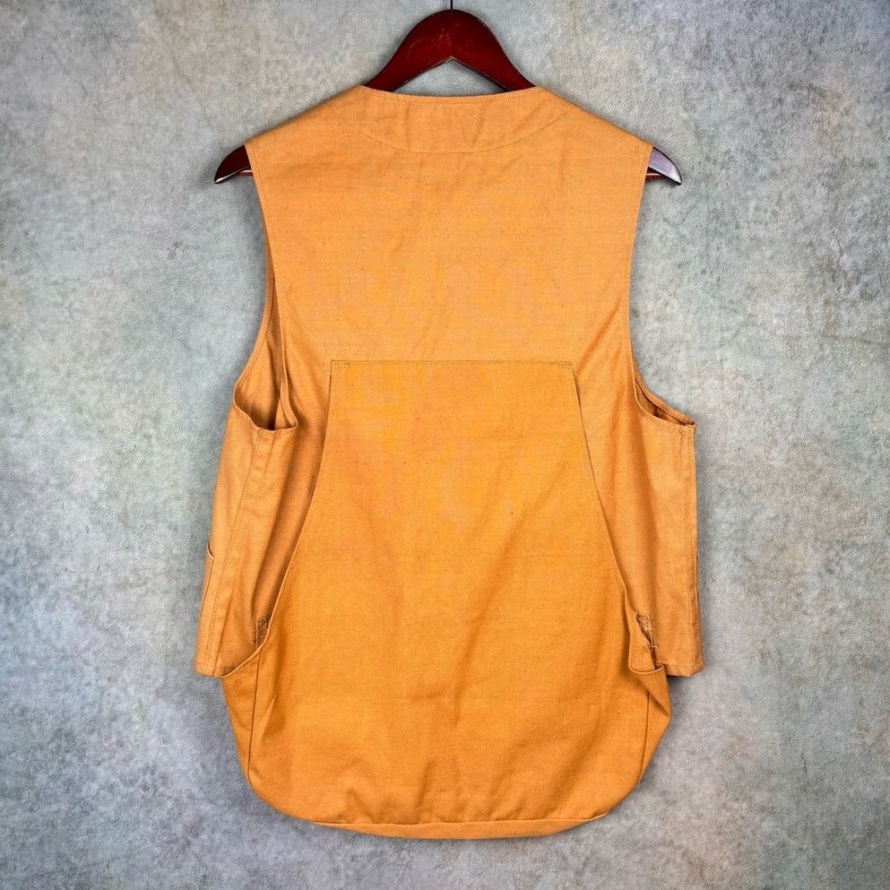 Vintage VTG 70s Hunting Vest Sz L Tan Shooting Pockets USA Utility Size US L / EU 52-54 / 3 - 3 Thumbnail