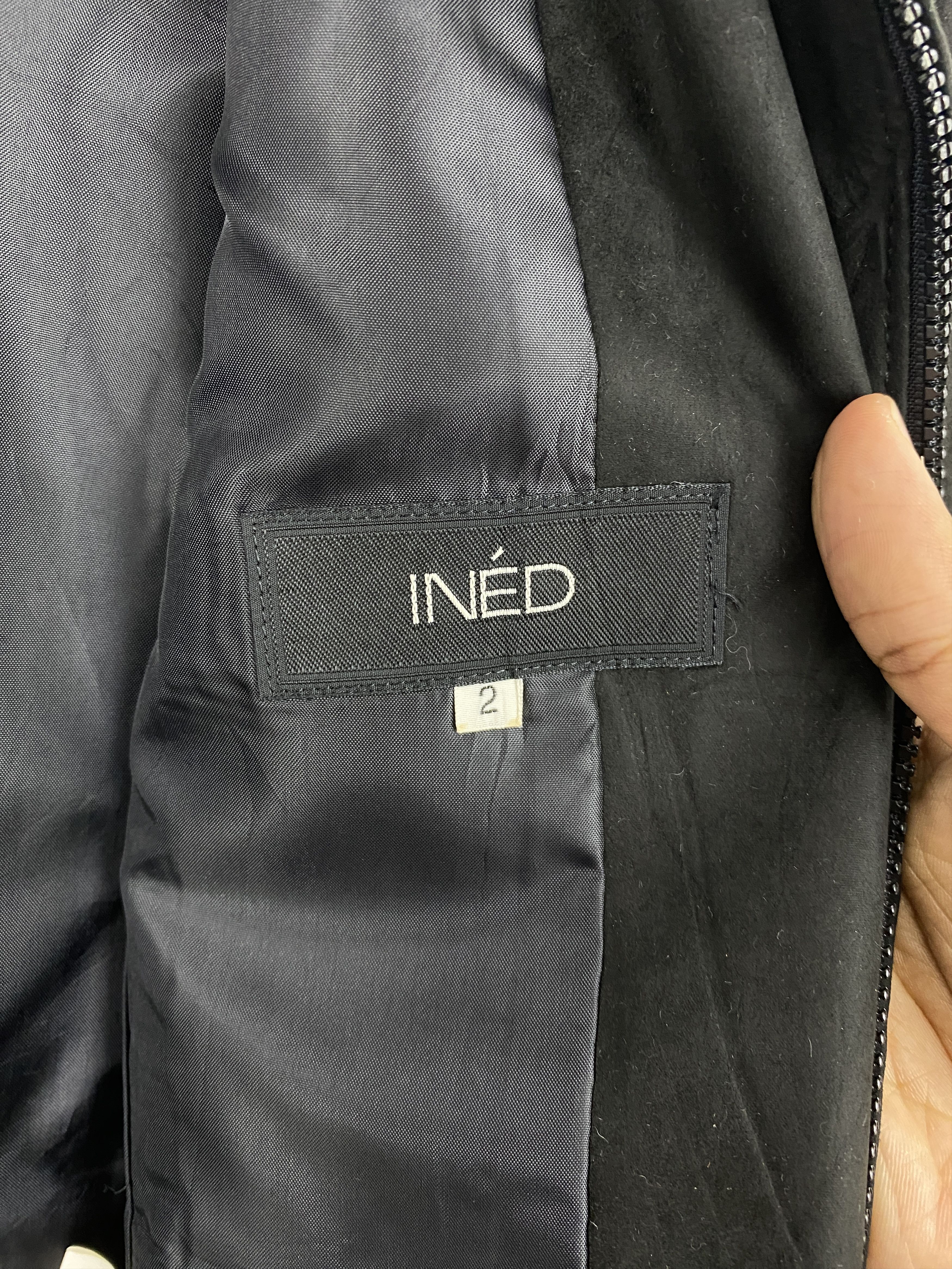 Japanese Brand Ined X Yohji Yamamoto Sherpa Collar Jacket MJ0103Z Size XS / US 0-2 / IT 36-38 - 5 Thumbnail