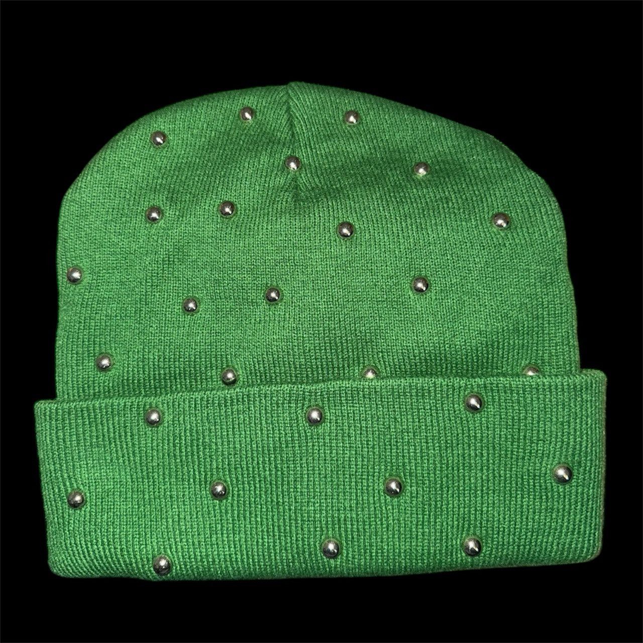 Asaali Green Asaali Studded Beanie NEW WITH TAGS Size ONE SIZE - 2 Thumbnail
