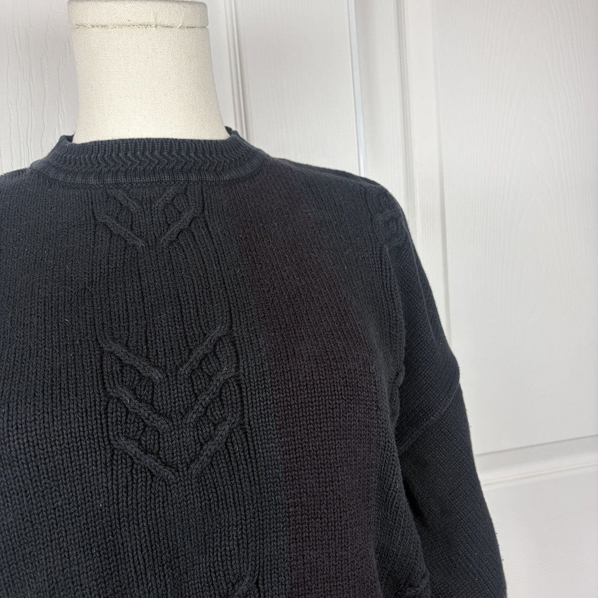Roundtree & Yorke Roundtree and York black cable knit sweater Size US L / EU 52-54 / 3 - 2 Thumbnail