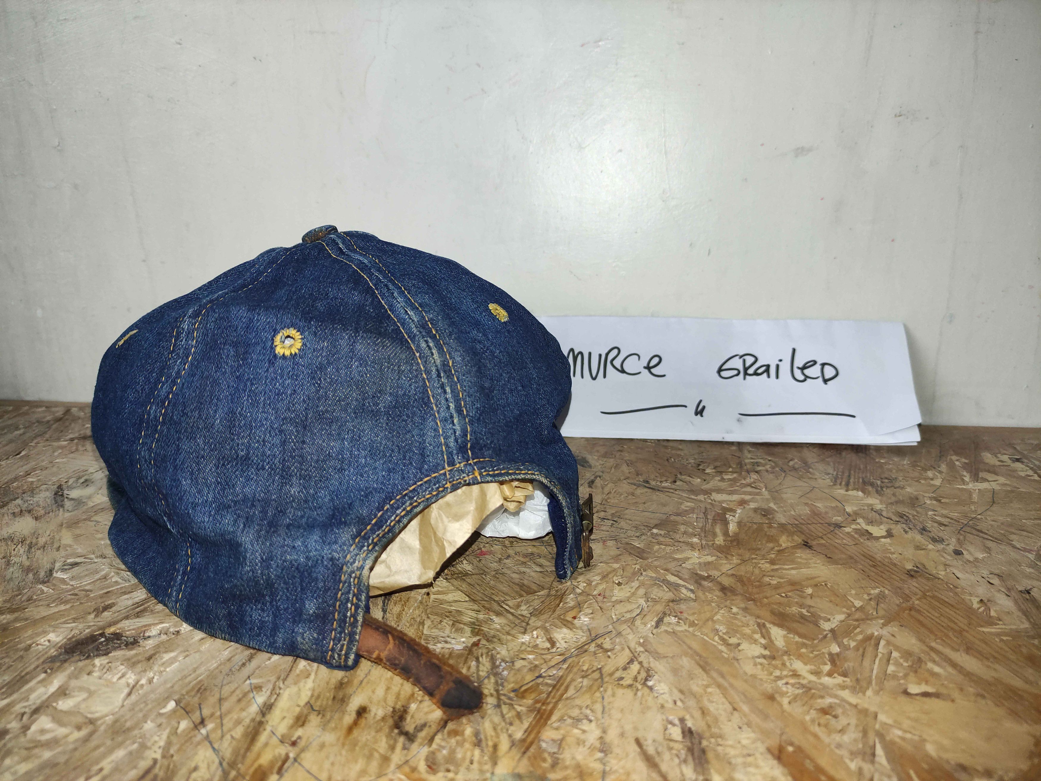 Levi's Vintage Levis Hat Denim 70s Leather Patch Cap Size ONE SIZE - 5 Thumbnail