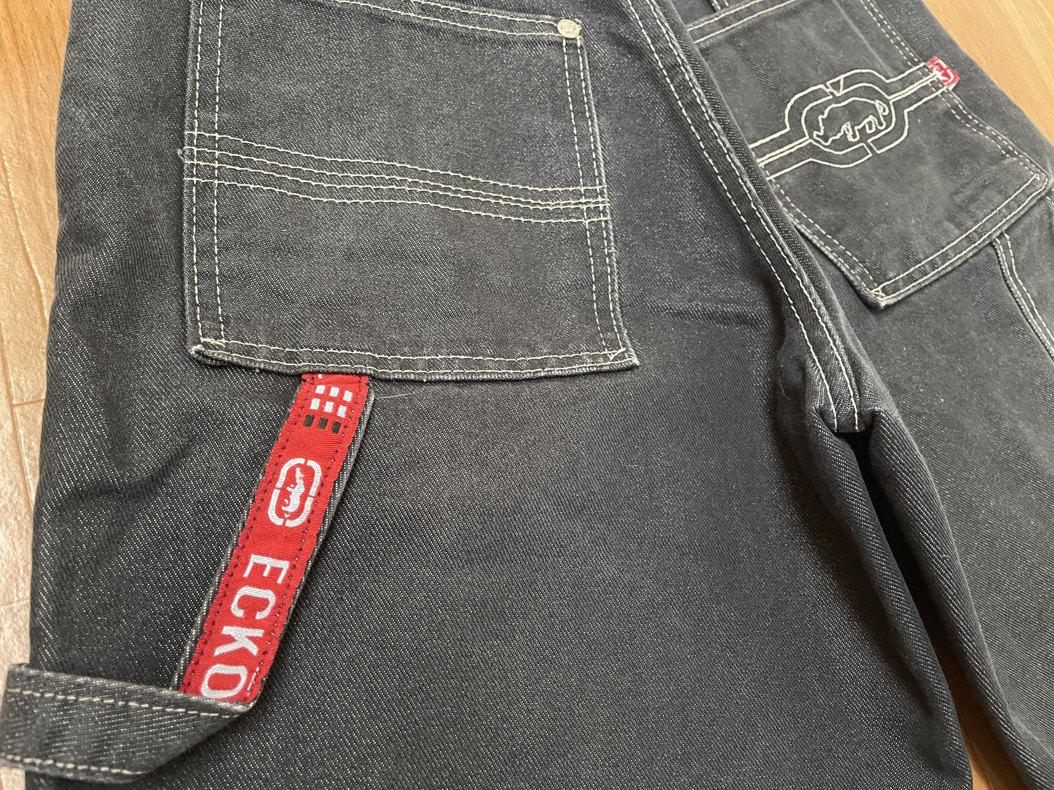 Ecko Unltd. Ecko Unltd jeans shorts, shiny silver vintage baggy 90s 26 Size US 26 / EU 42 - 6 Thumbnail